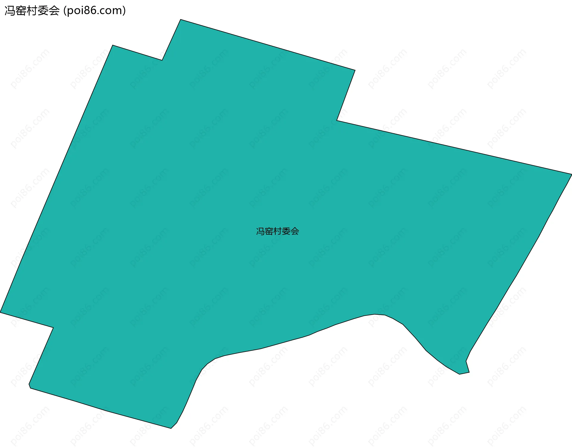 冯窑村委会边界地图
