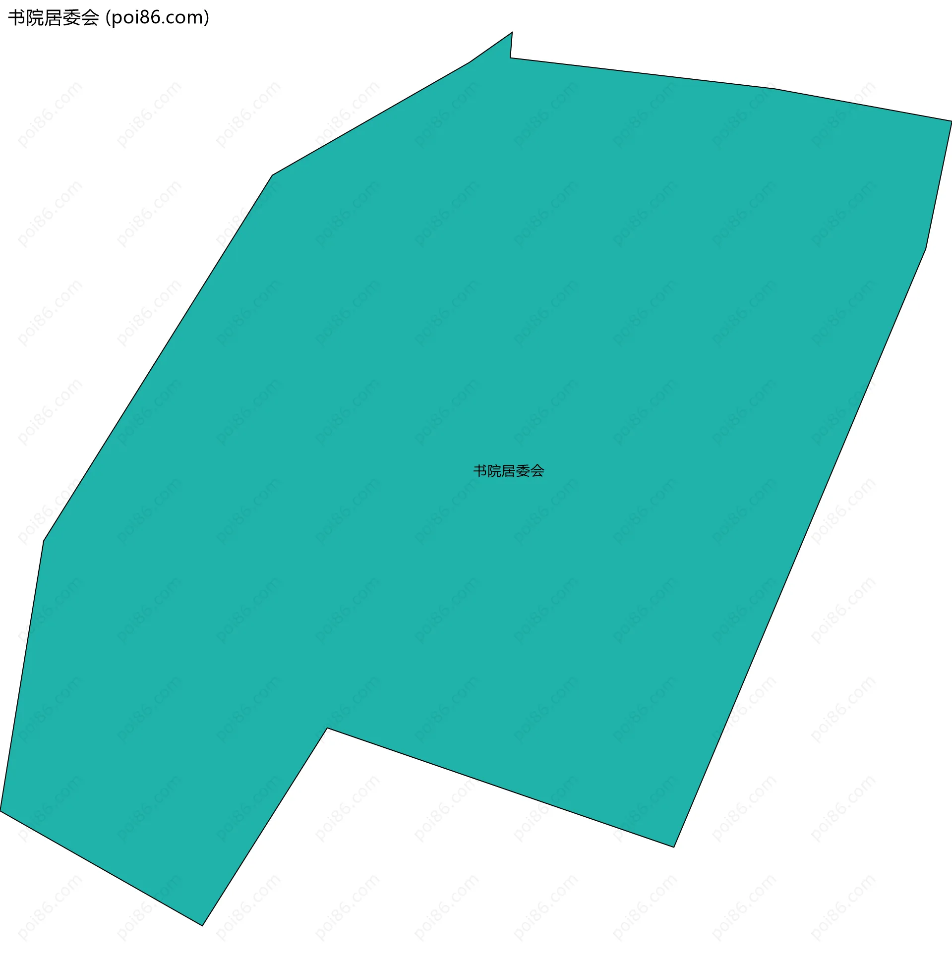 书院居委会边界地图