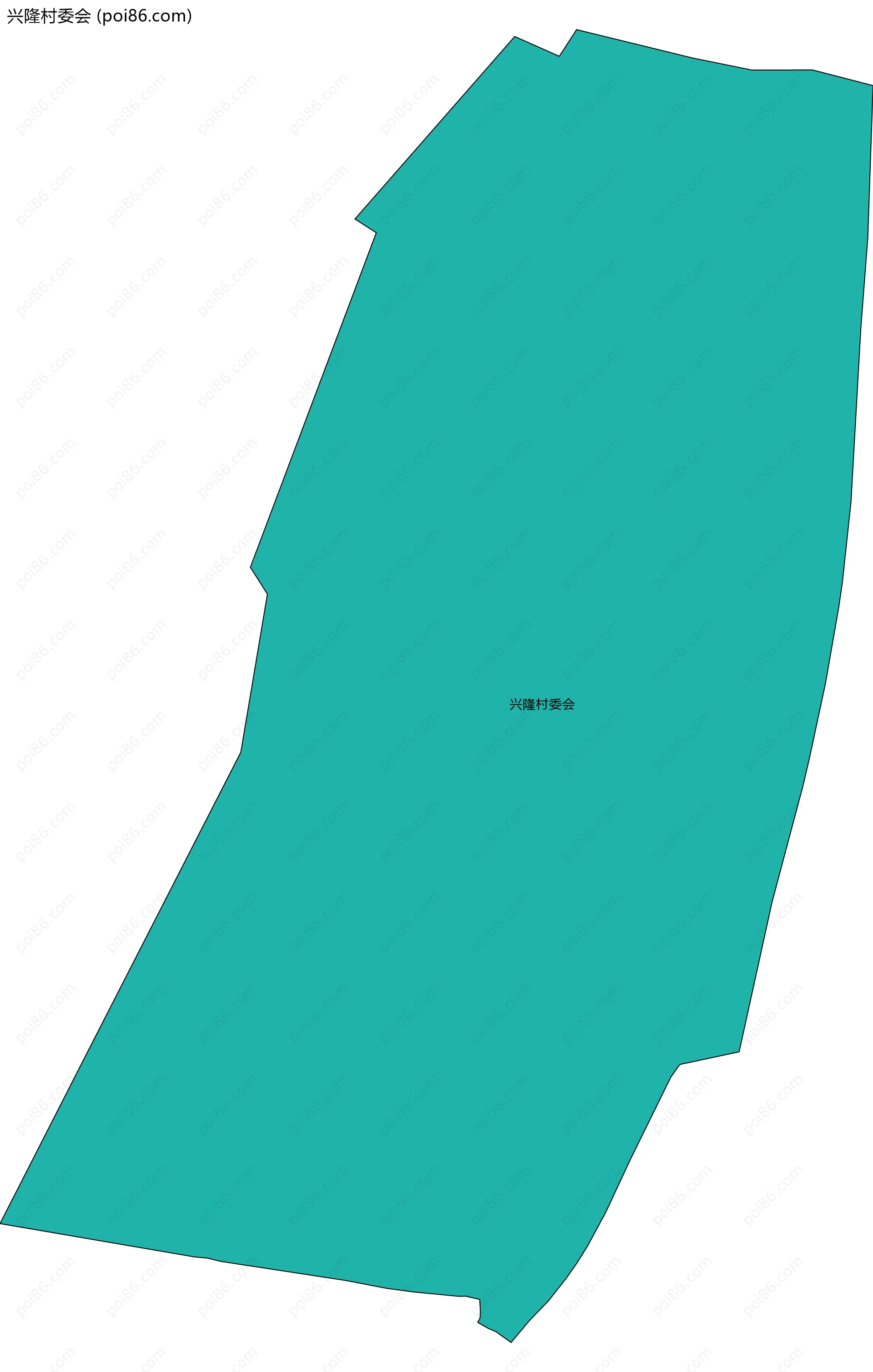 兴隆村委会边界地图