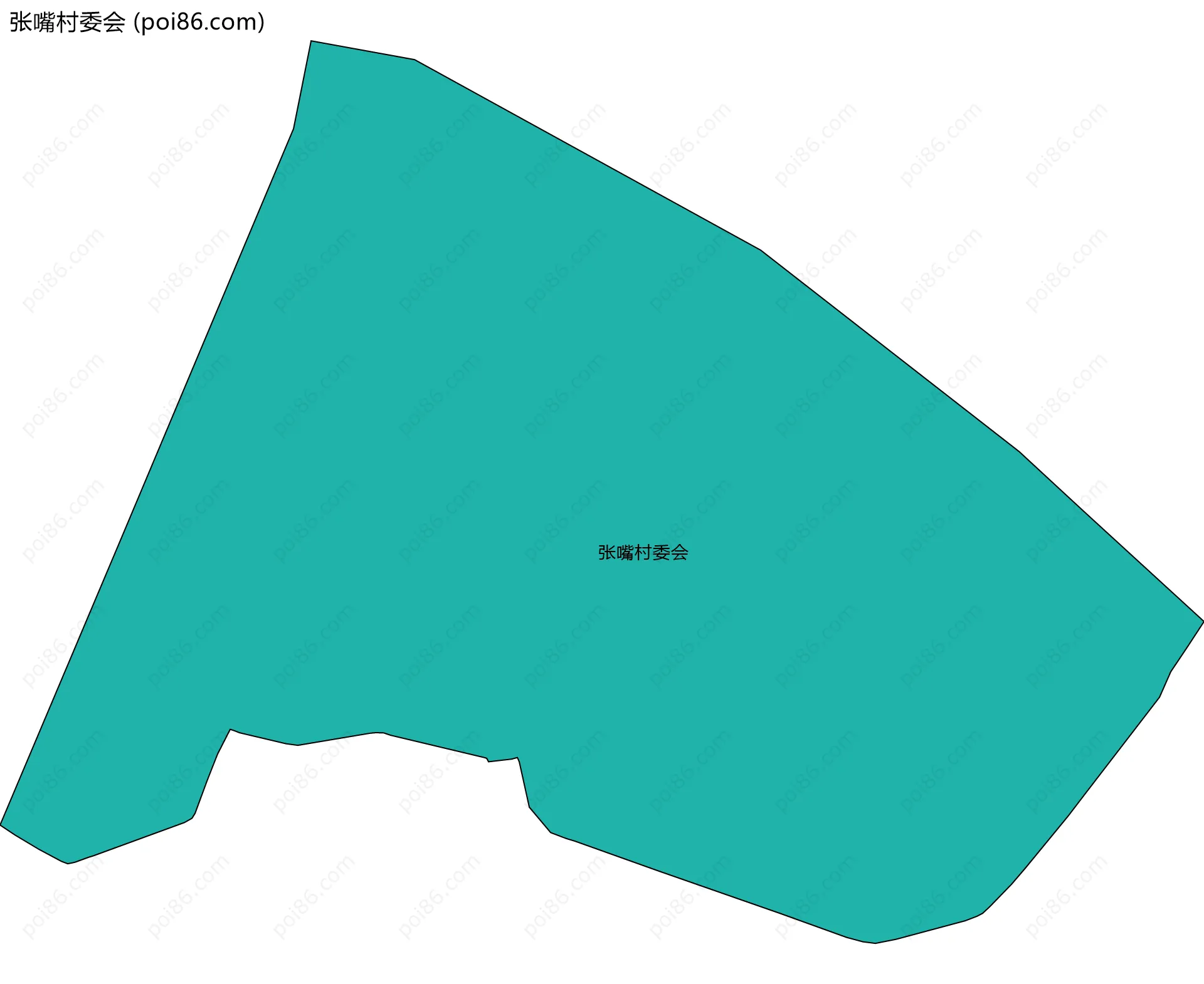 张嘴村委会边界地图