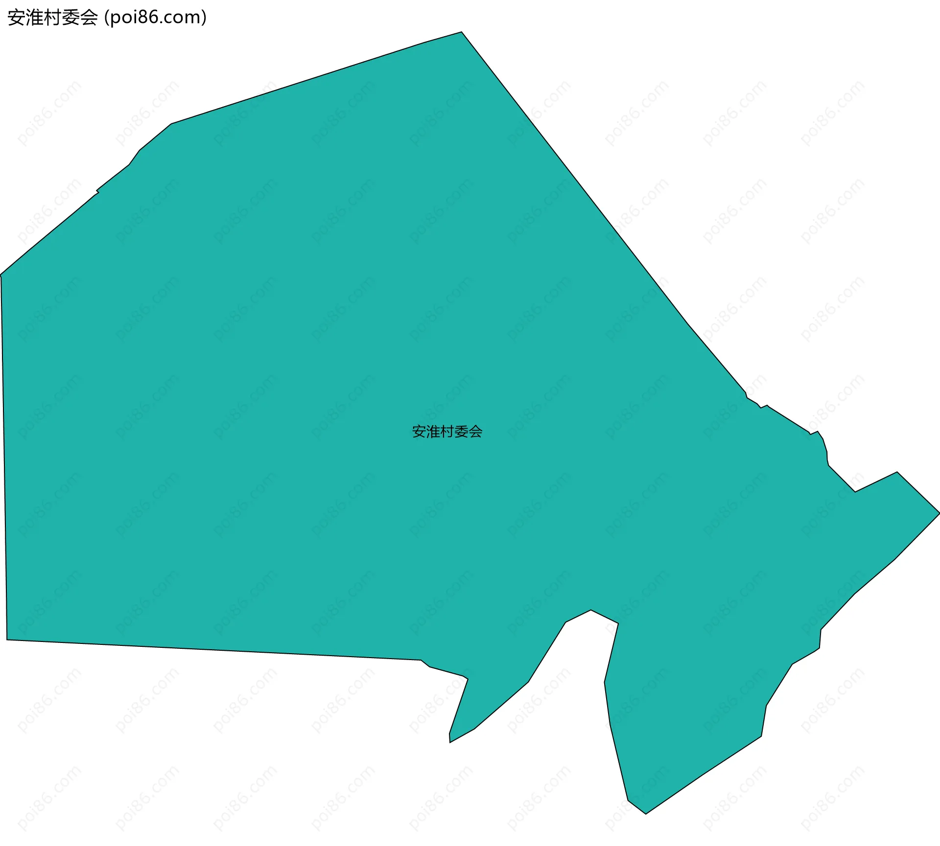 安淮村委会边界地图