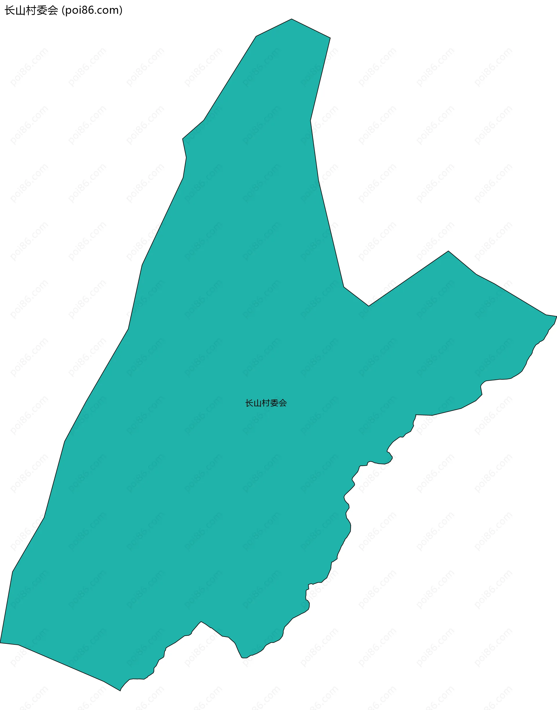 长山村委会边界地图