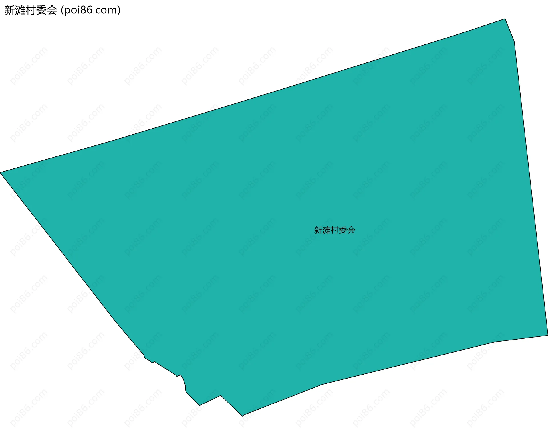 新滩村委会边界地图