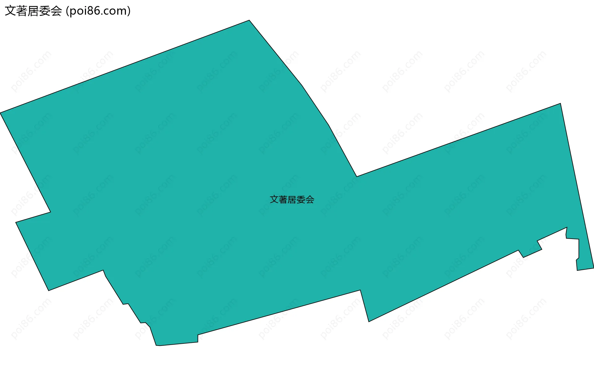文著居委会边界地图