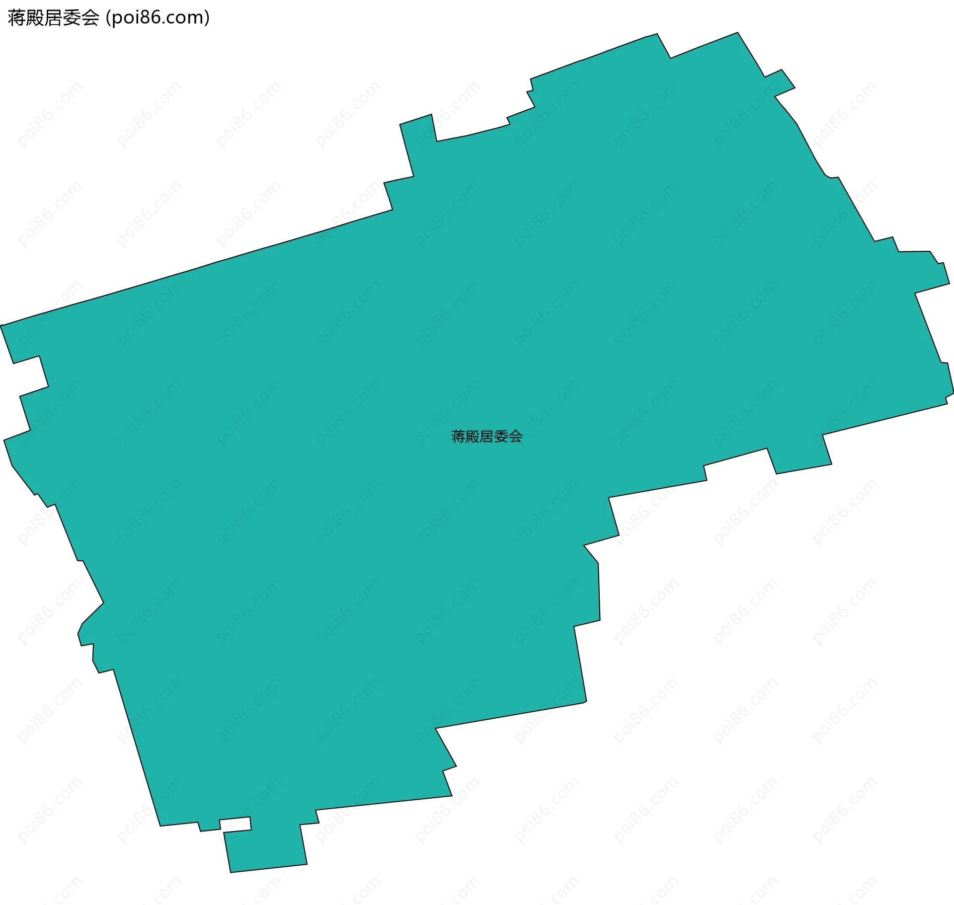 蒋殿居委会边界地图