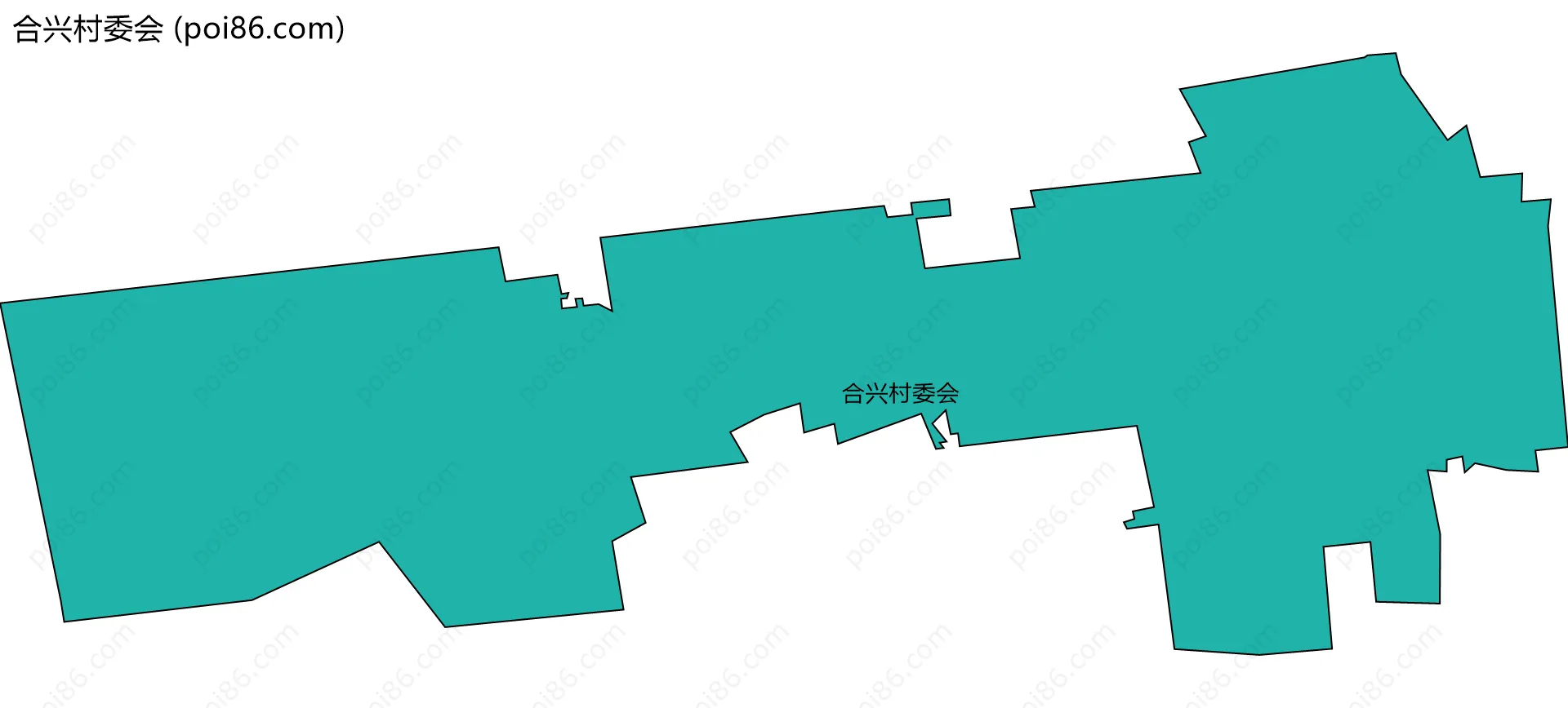 合兴村委会边界地图