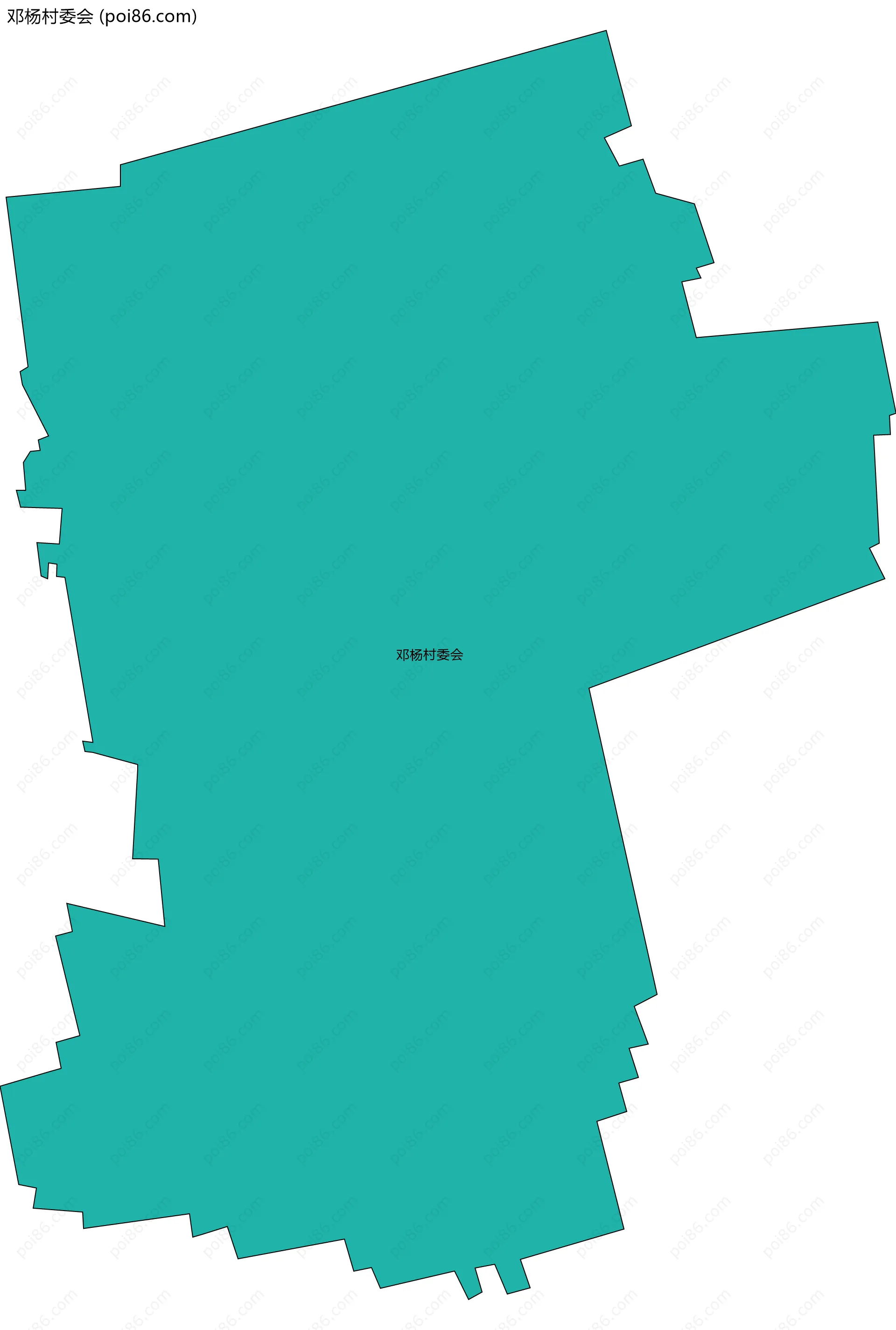 邓杨村委会边界地图