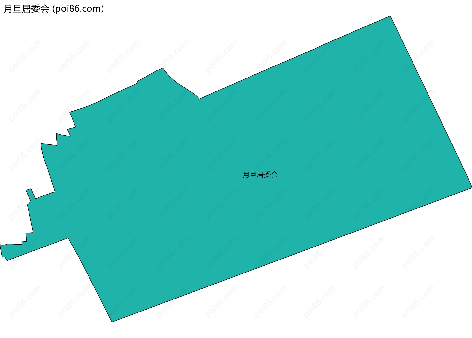 月旦居委会边界地图