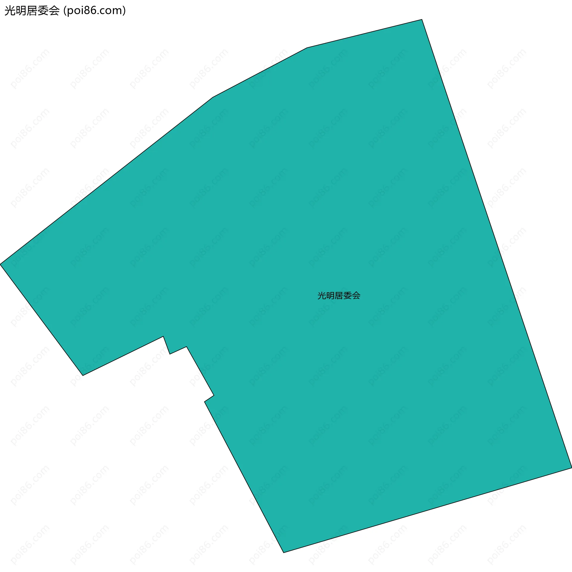 光明居委会边界地图