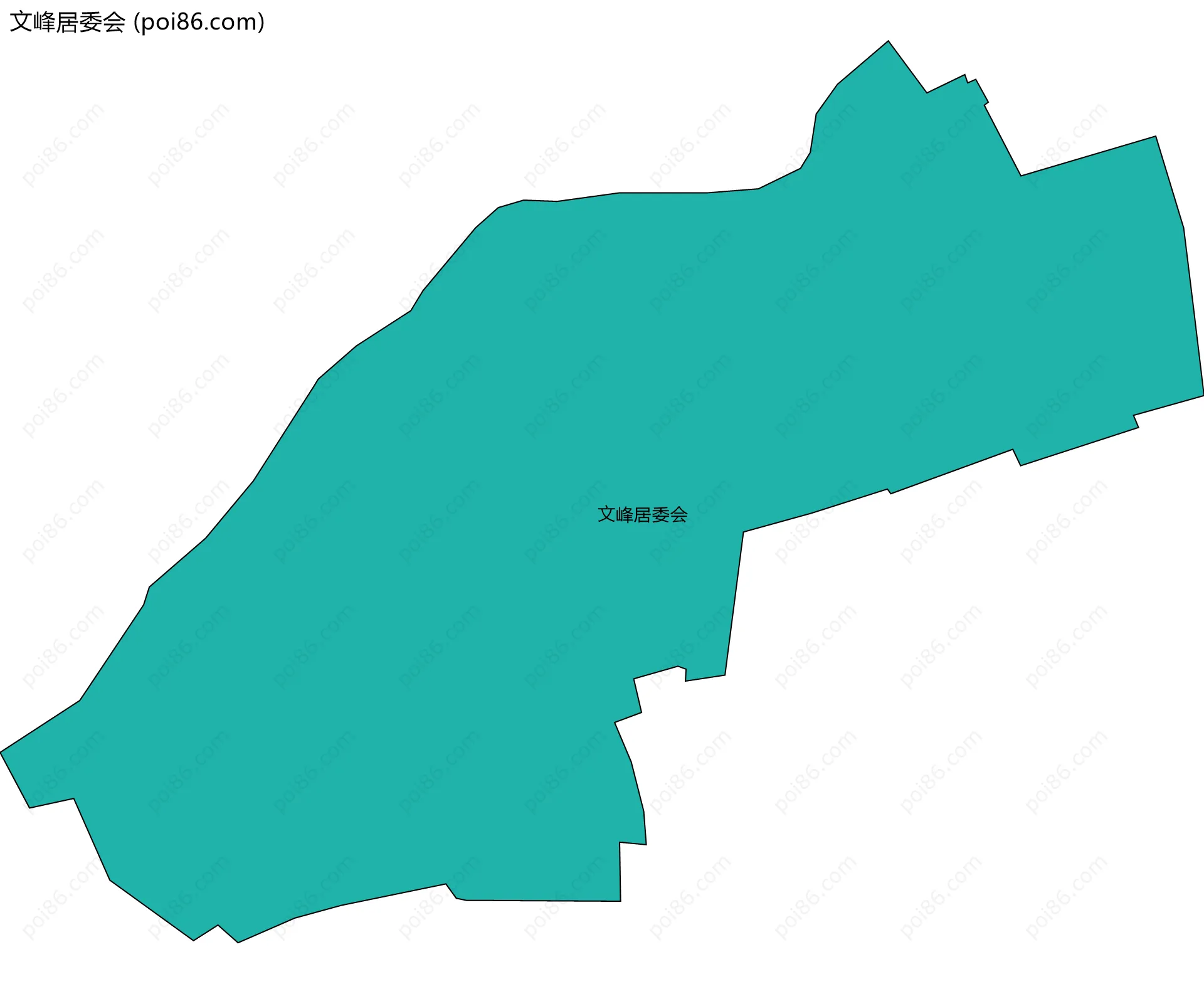文峰居委会边界地图