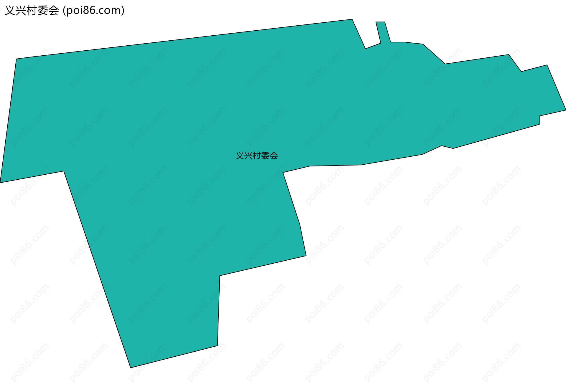 义兴村委会边界地图