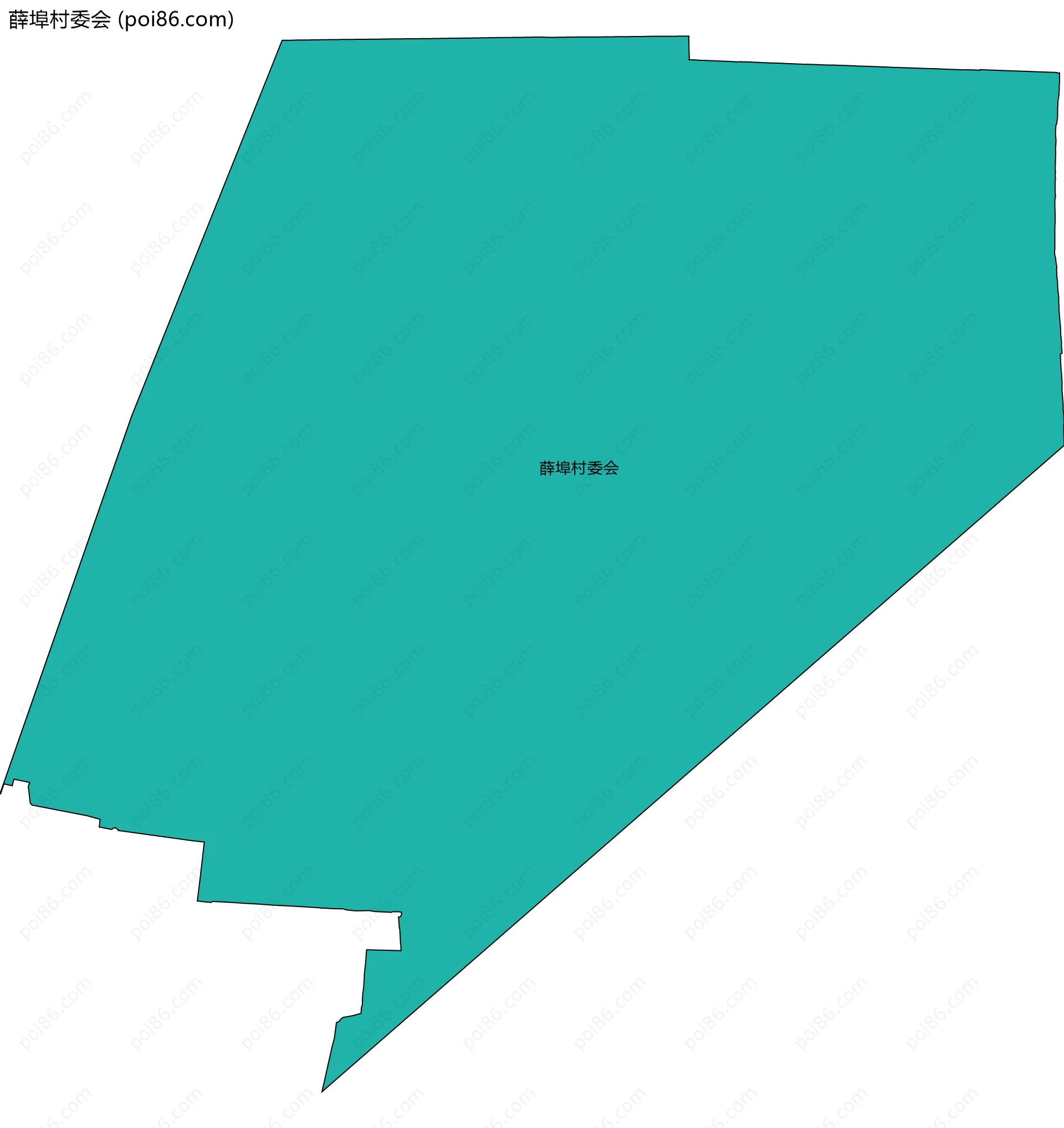 薛埠村委会边界地图