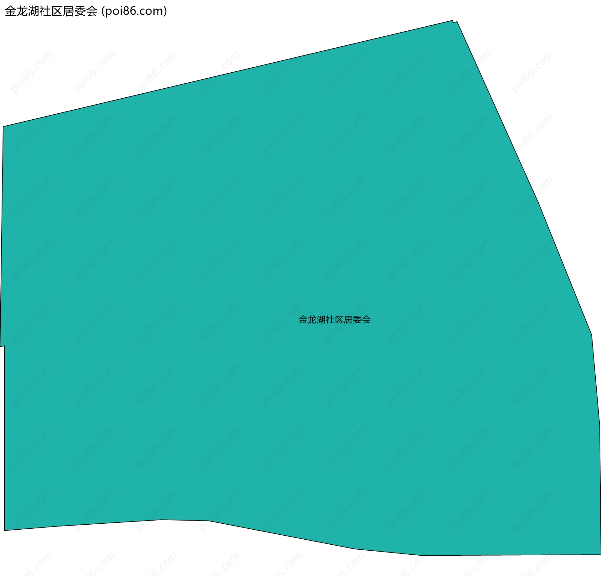 金龙湖社区居委会边界地图
