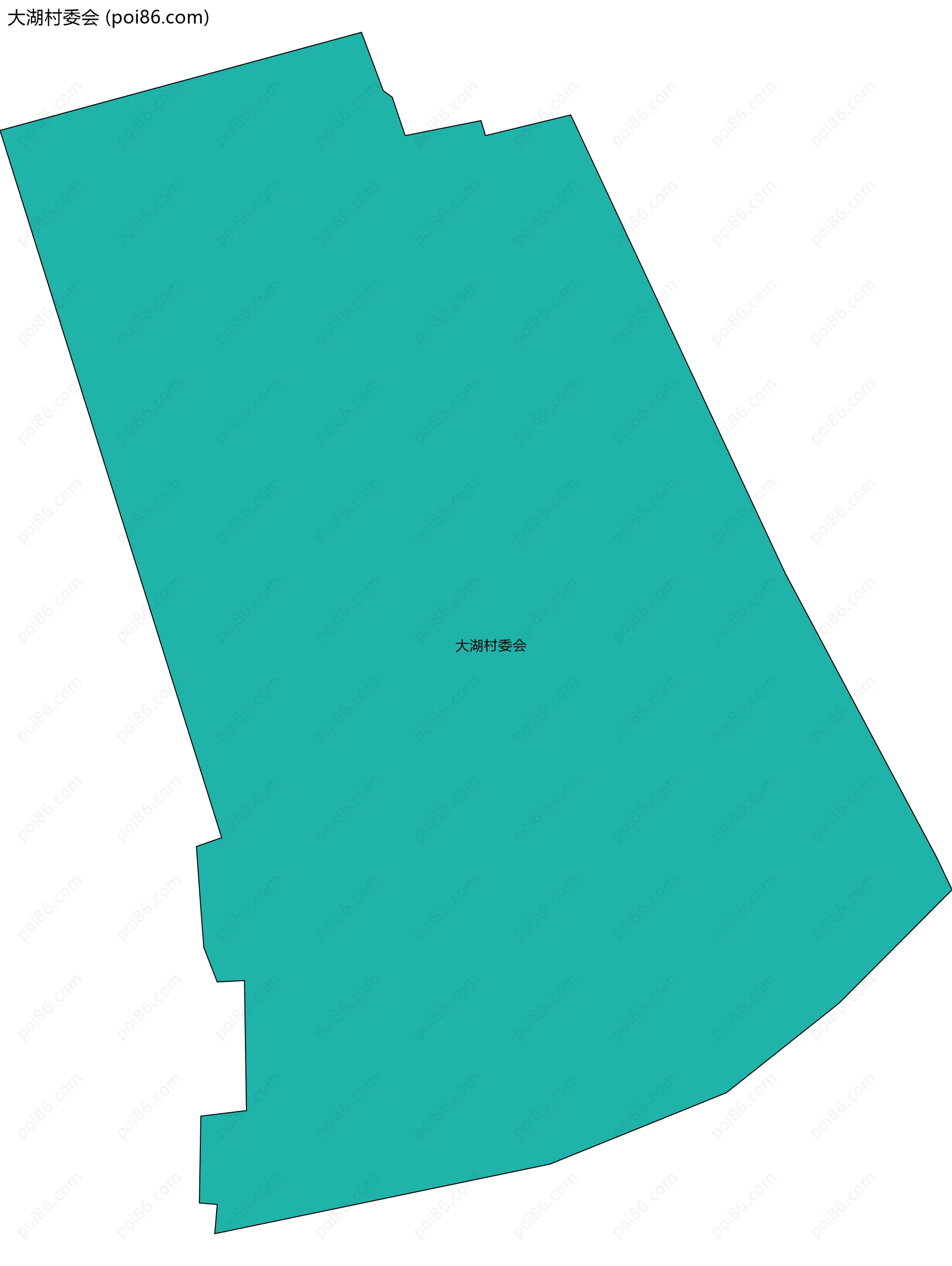 大湖村委会边界地图