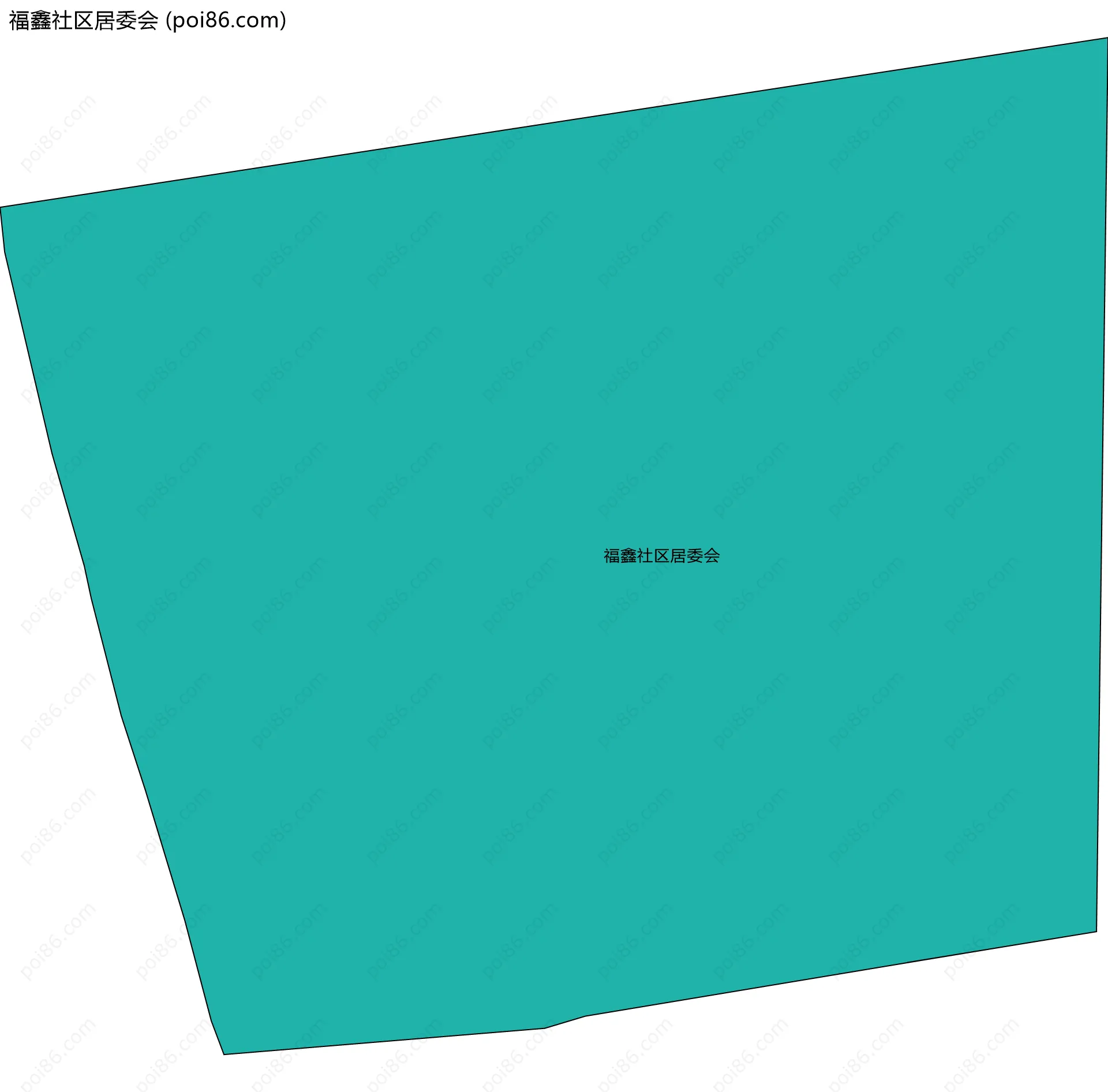 福鑫社区居委会边界地图