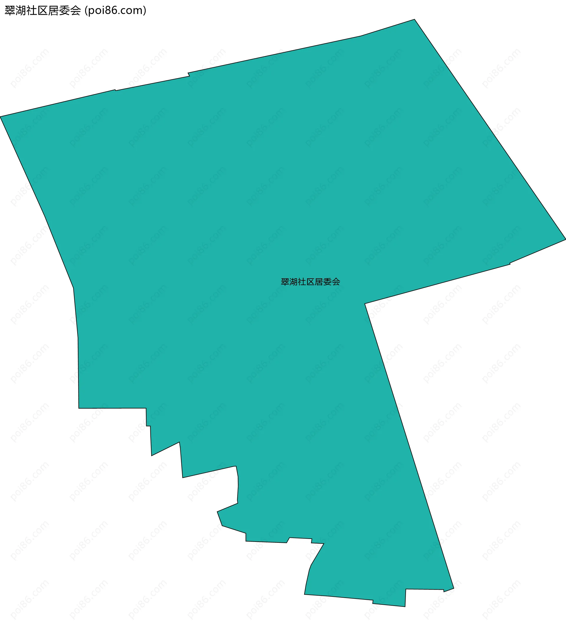 翠湖社区居委会边界地图