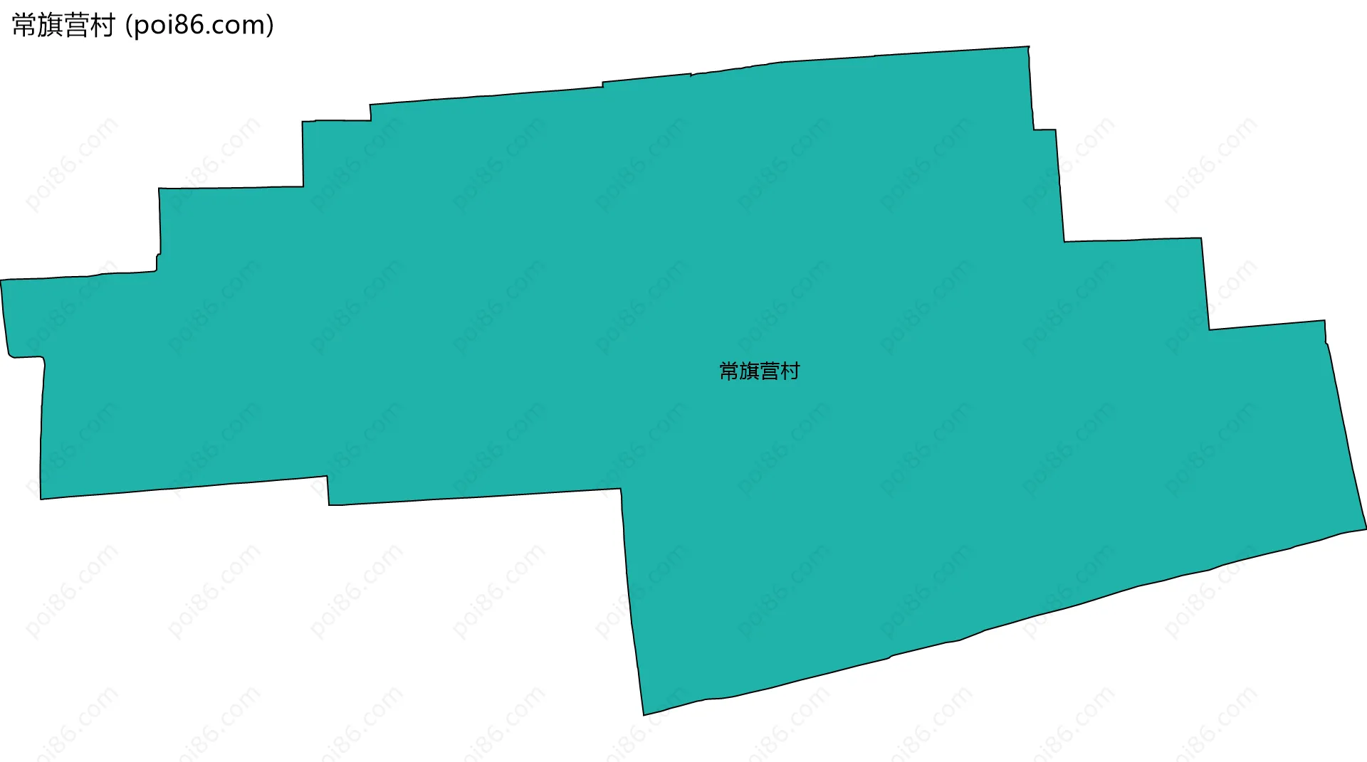 常旗营村边界地图