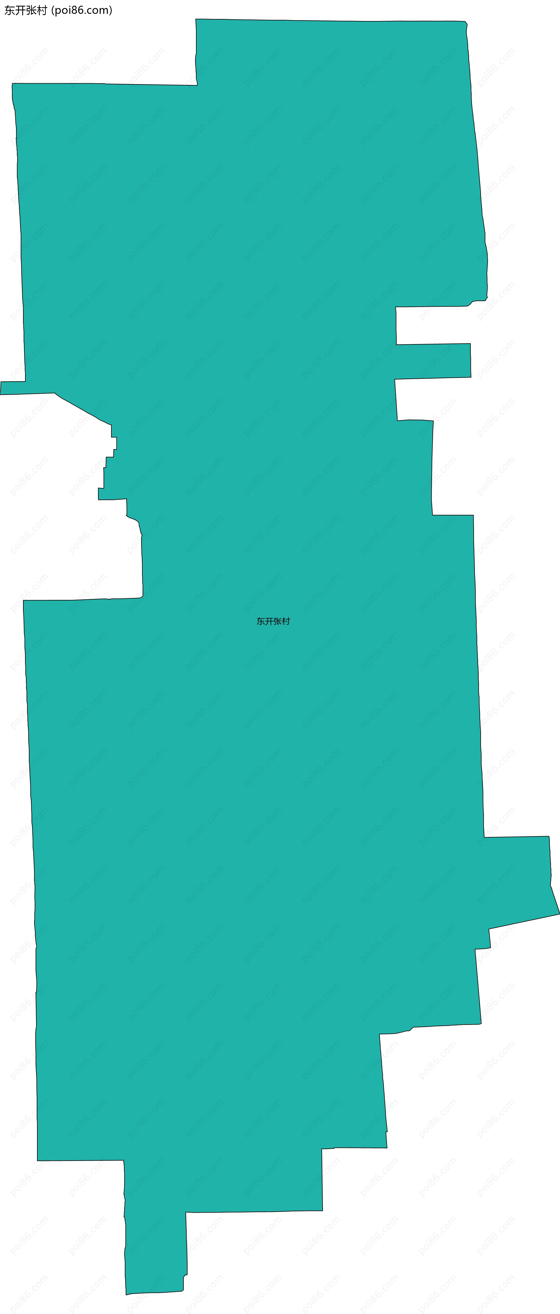 东开张村边界地图