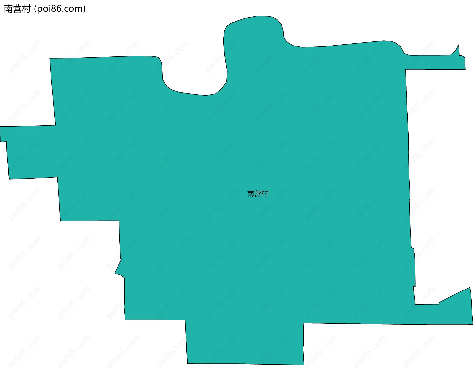 南营村边界地图