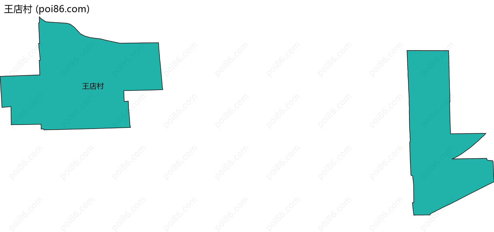 王店村边界地图
