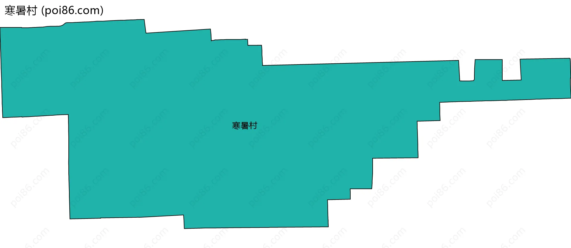 寒暑村边界地图