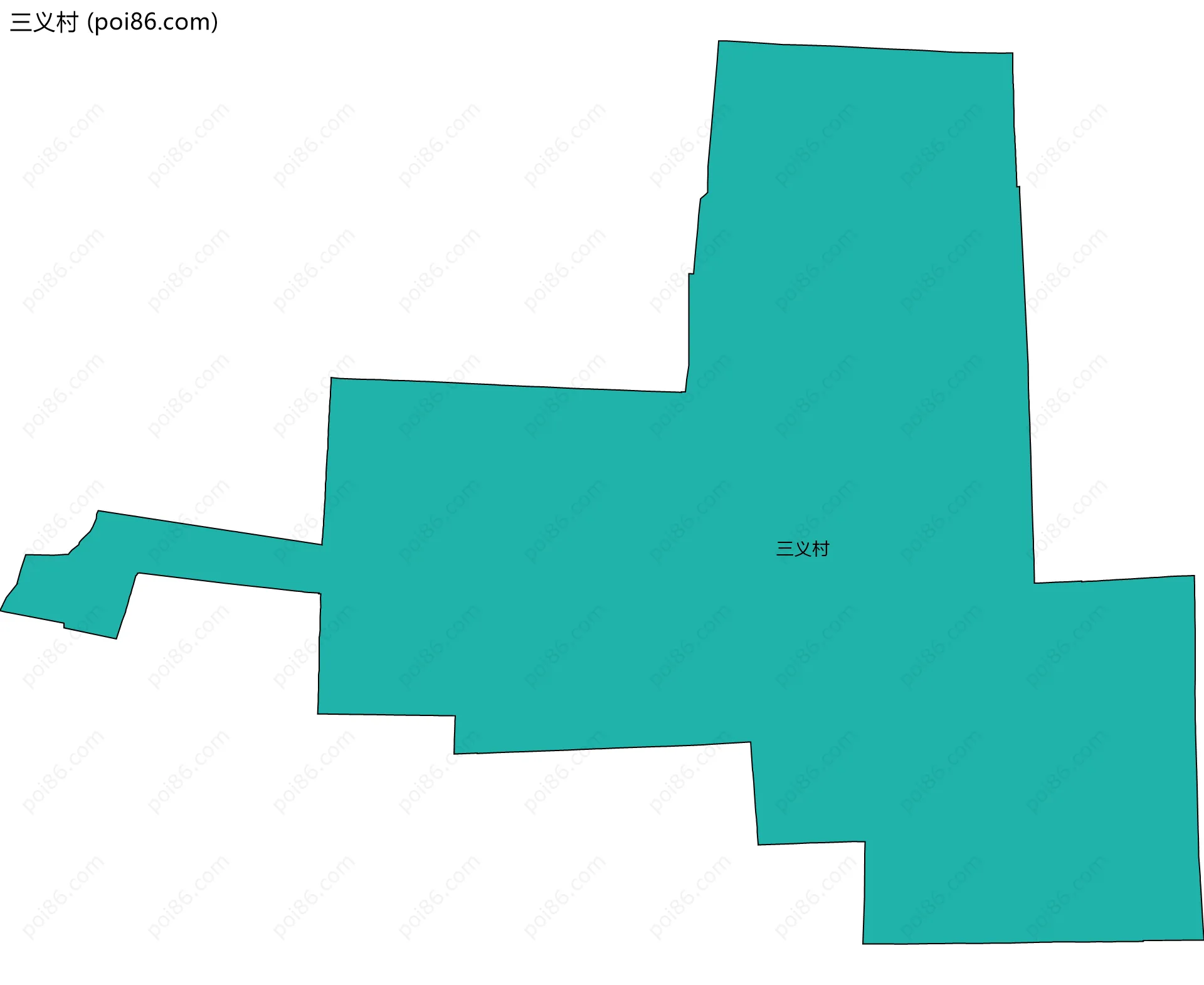 三义村边界地图