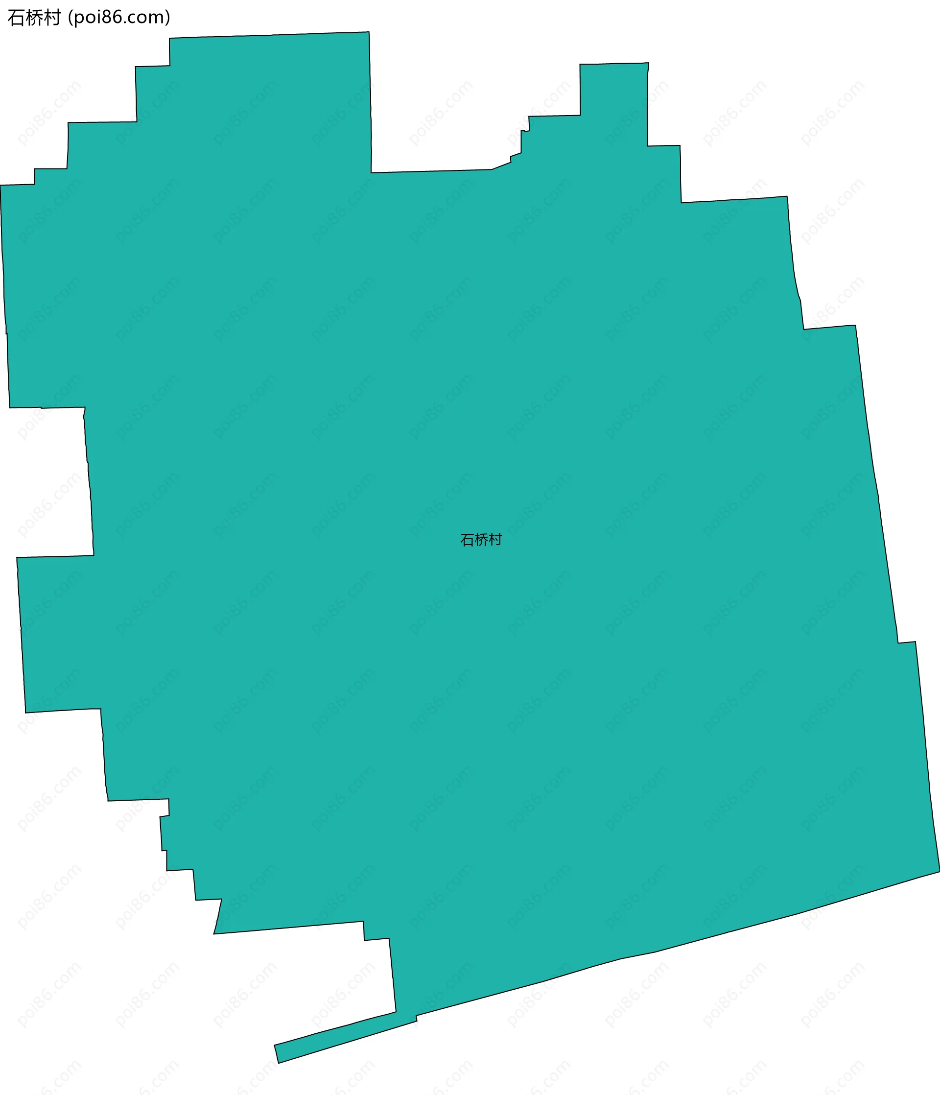 石桥村边界地图