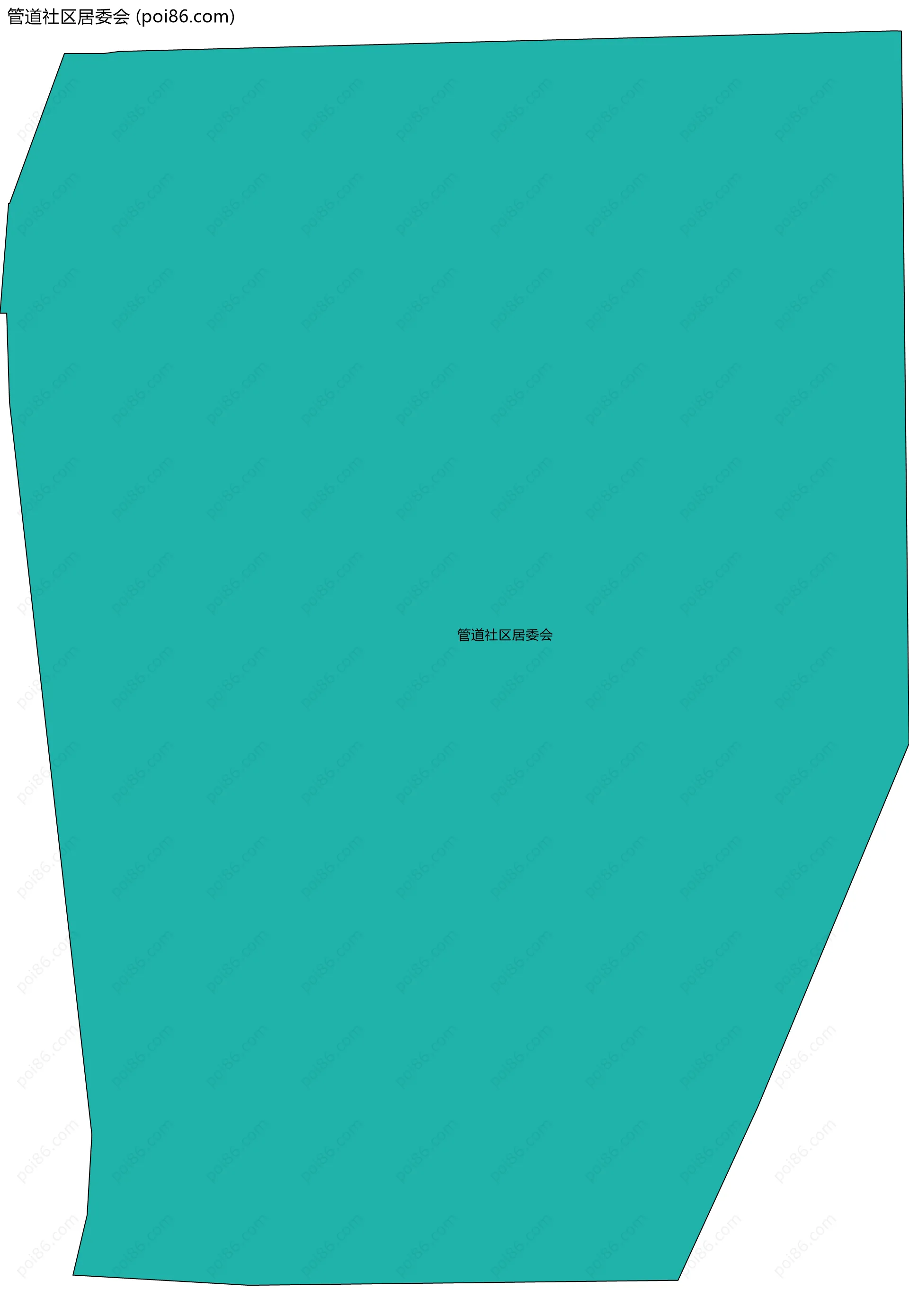 管道社区居委会边界地图