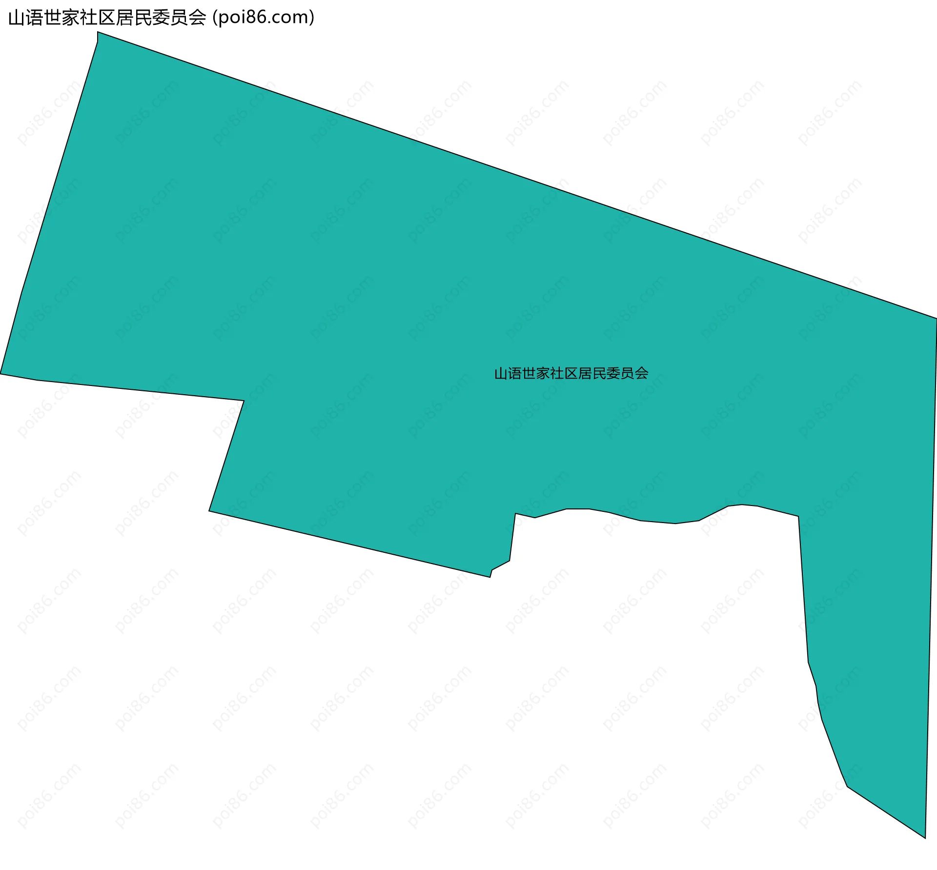 山语世家社区居民委员会边界地图