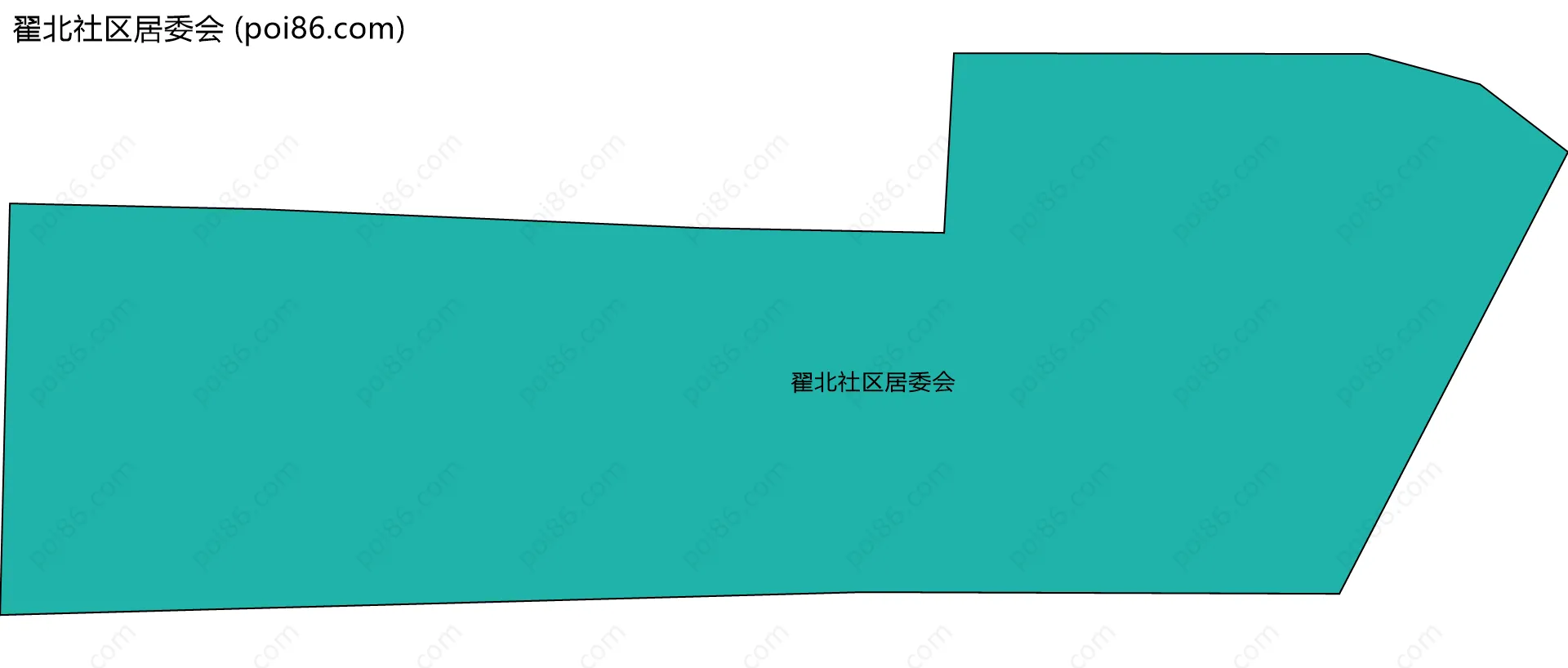 翟北社区居委会边界地图