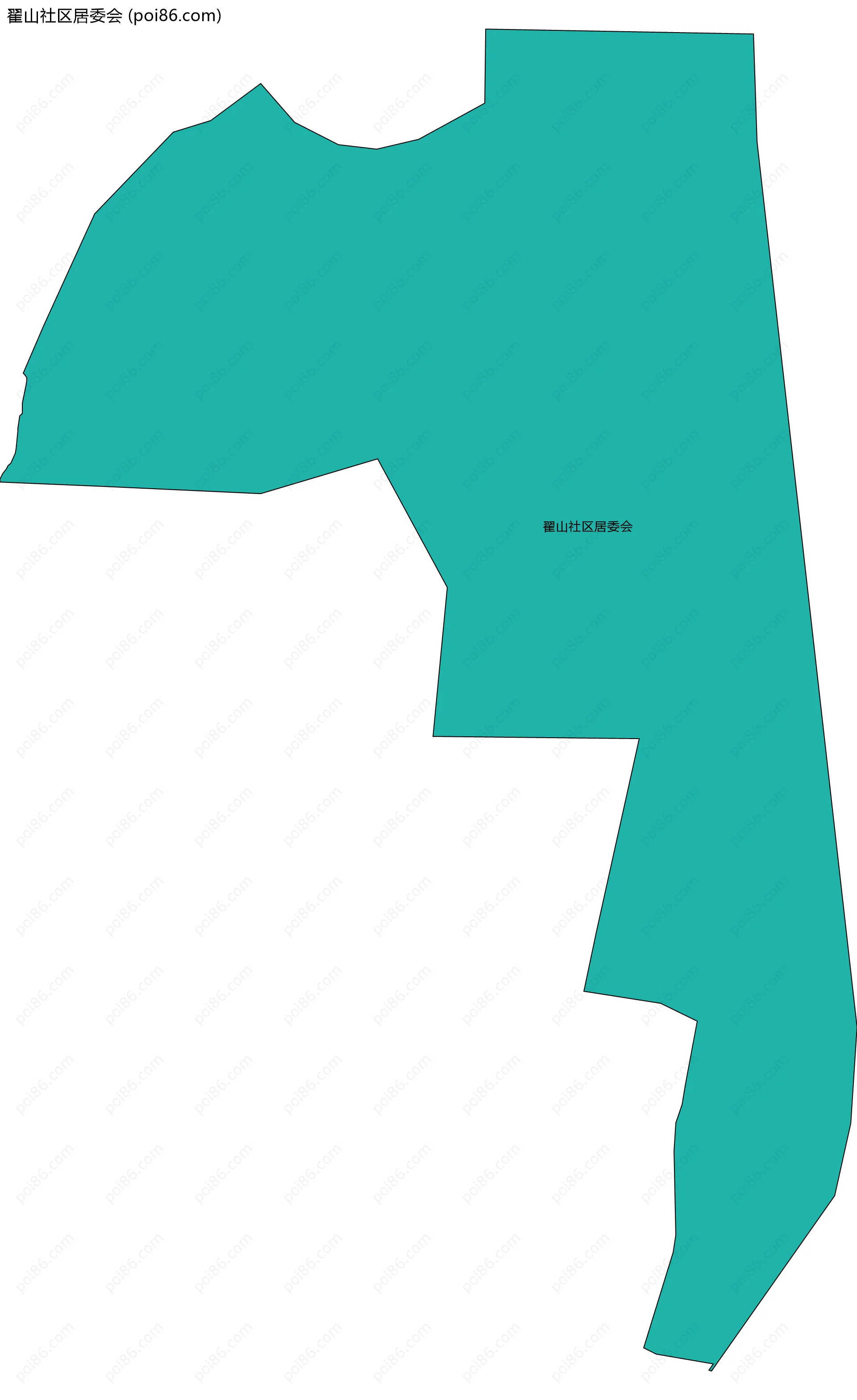 翟山社区居委会边界地图