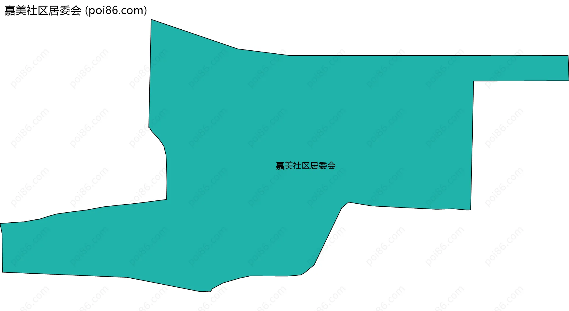 嘉美社区居委会边界地图