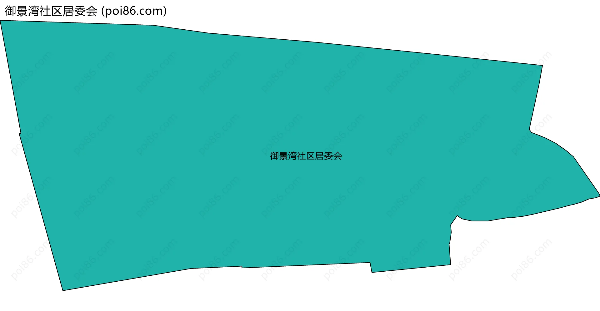 御景湾社区居委会边界地图