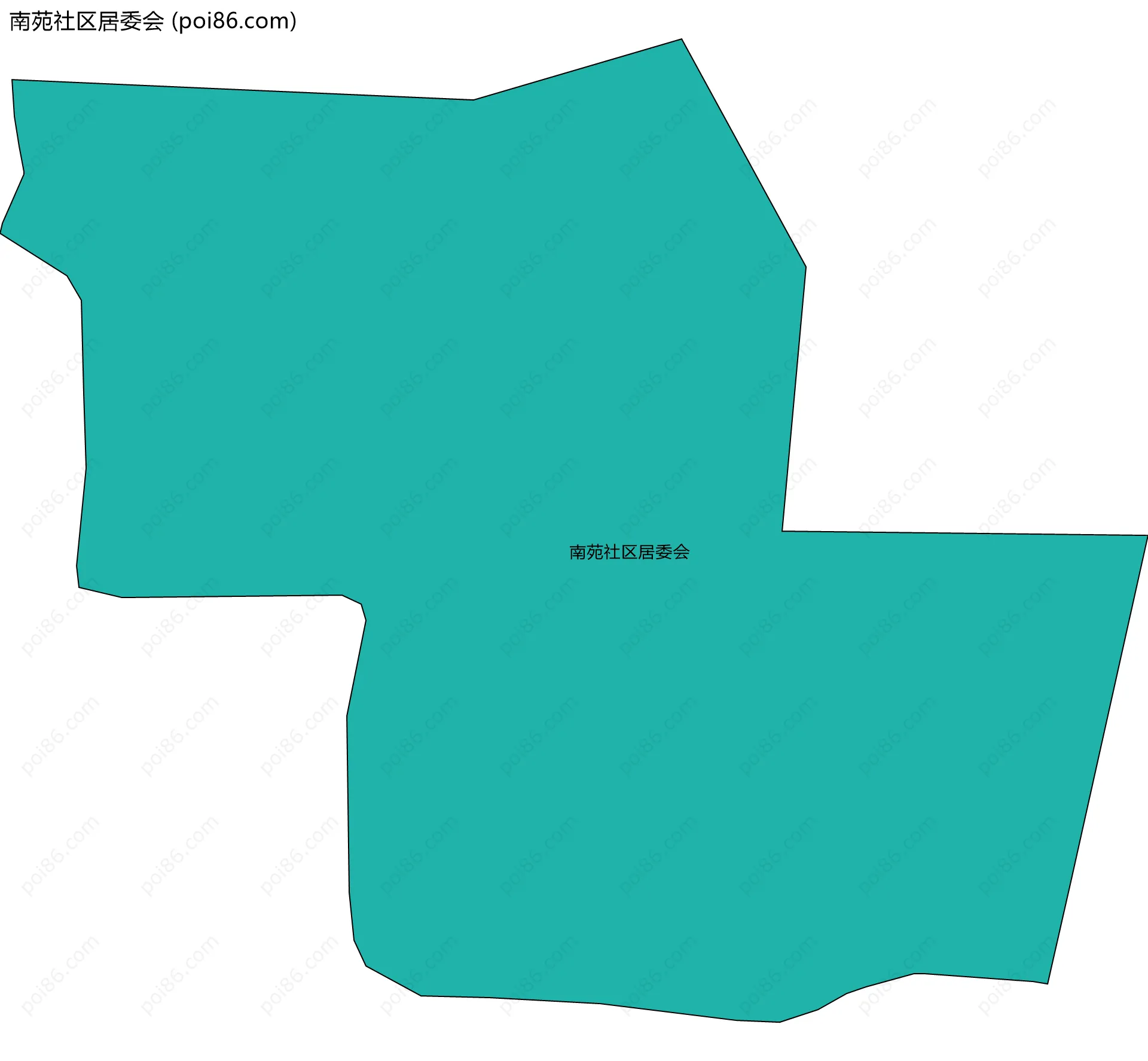 南苑社区居委会边界地图