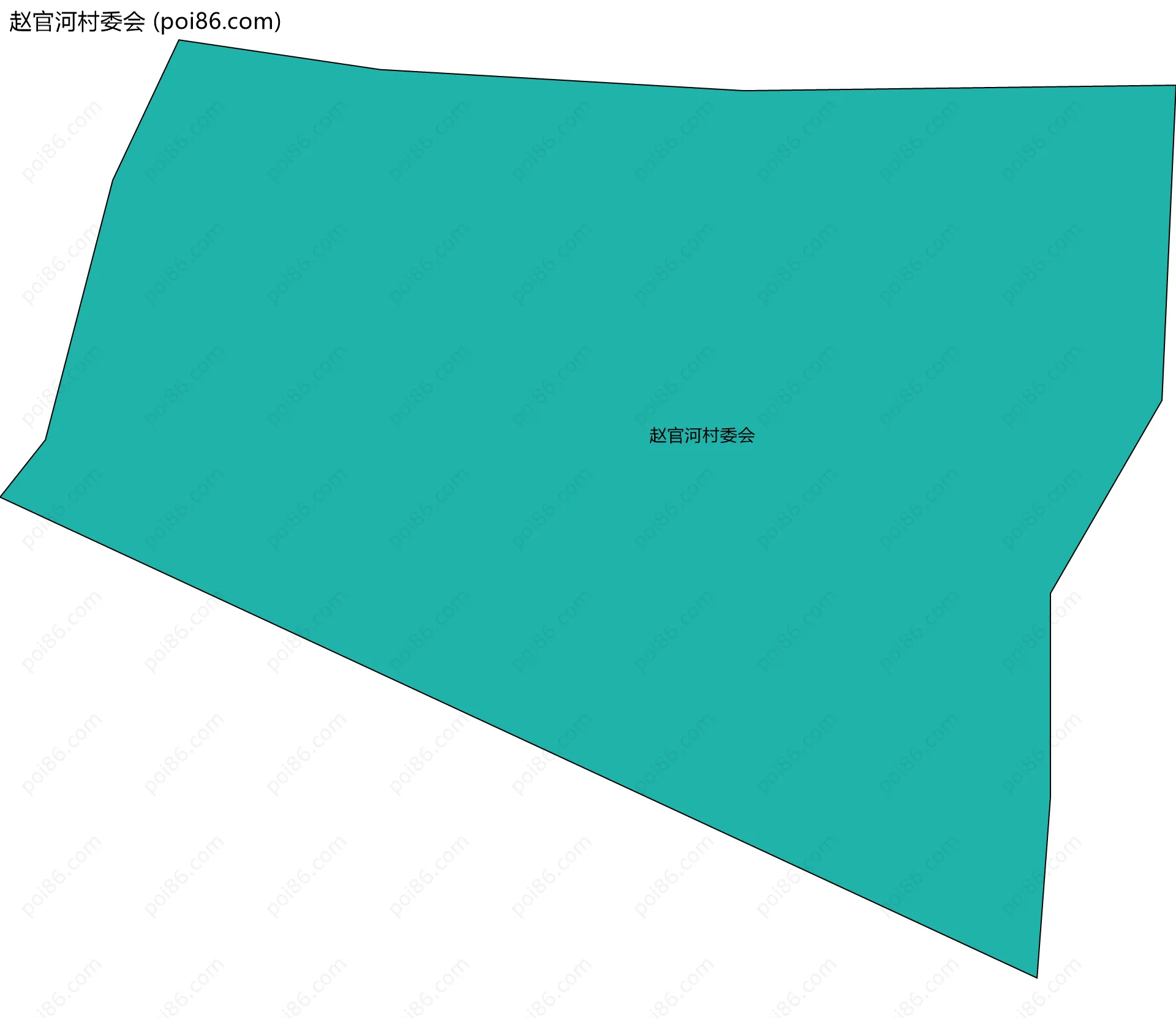 赵官河村委会边界地图