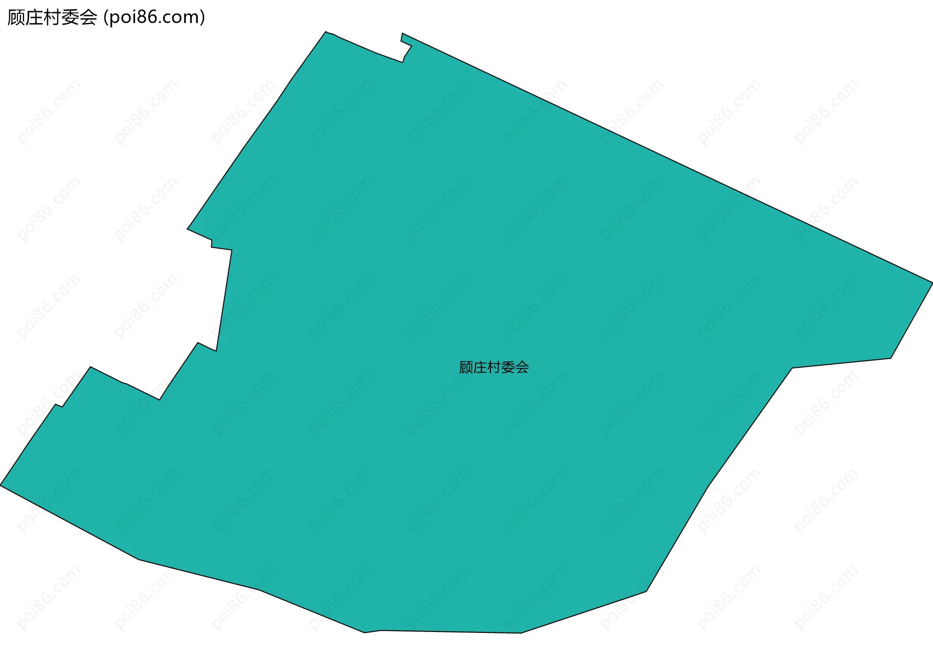 顾庄村委会边界地图