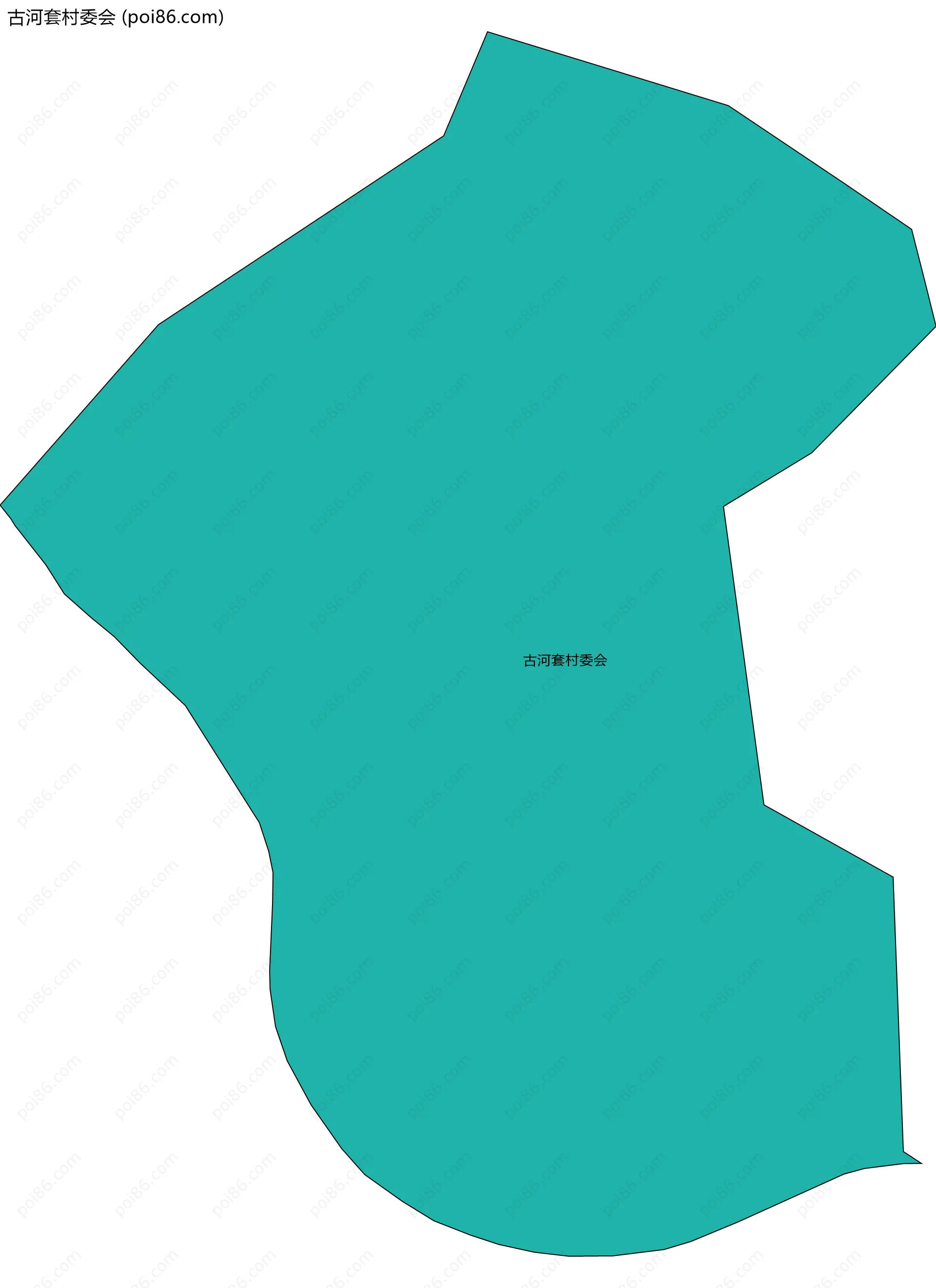 古河套村委会边界地图