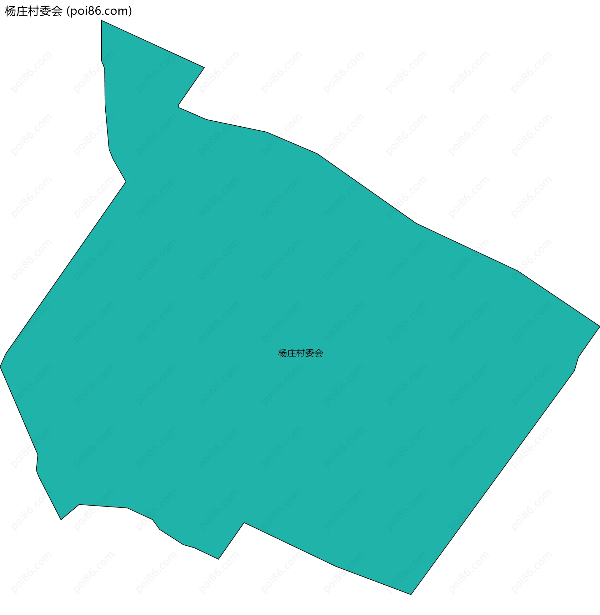 杨庄村委会边界地图