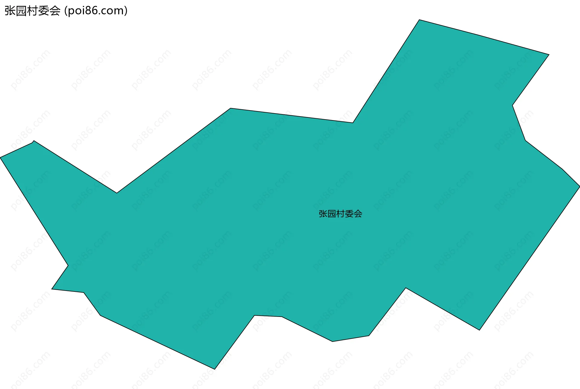 张园村委会边界地图