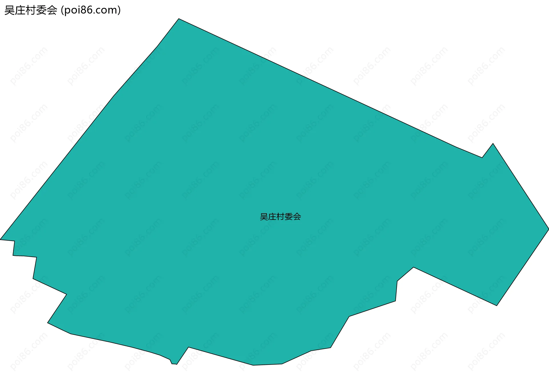吴庄村委会边界地图