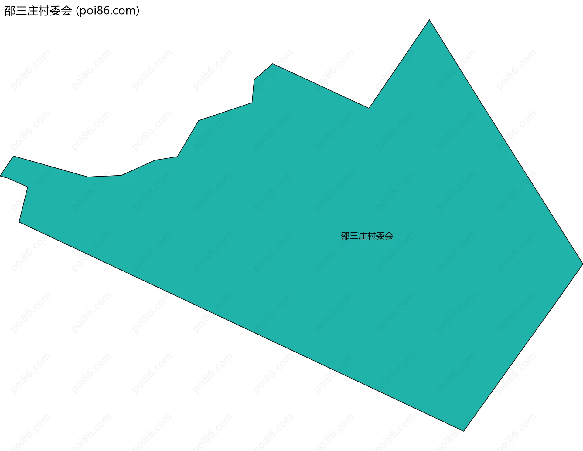 邵三庄村委会边界地图