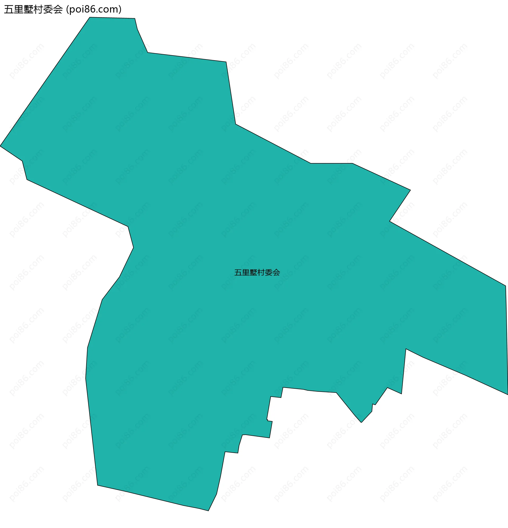 五里墅村委会边界地图