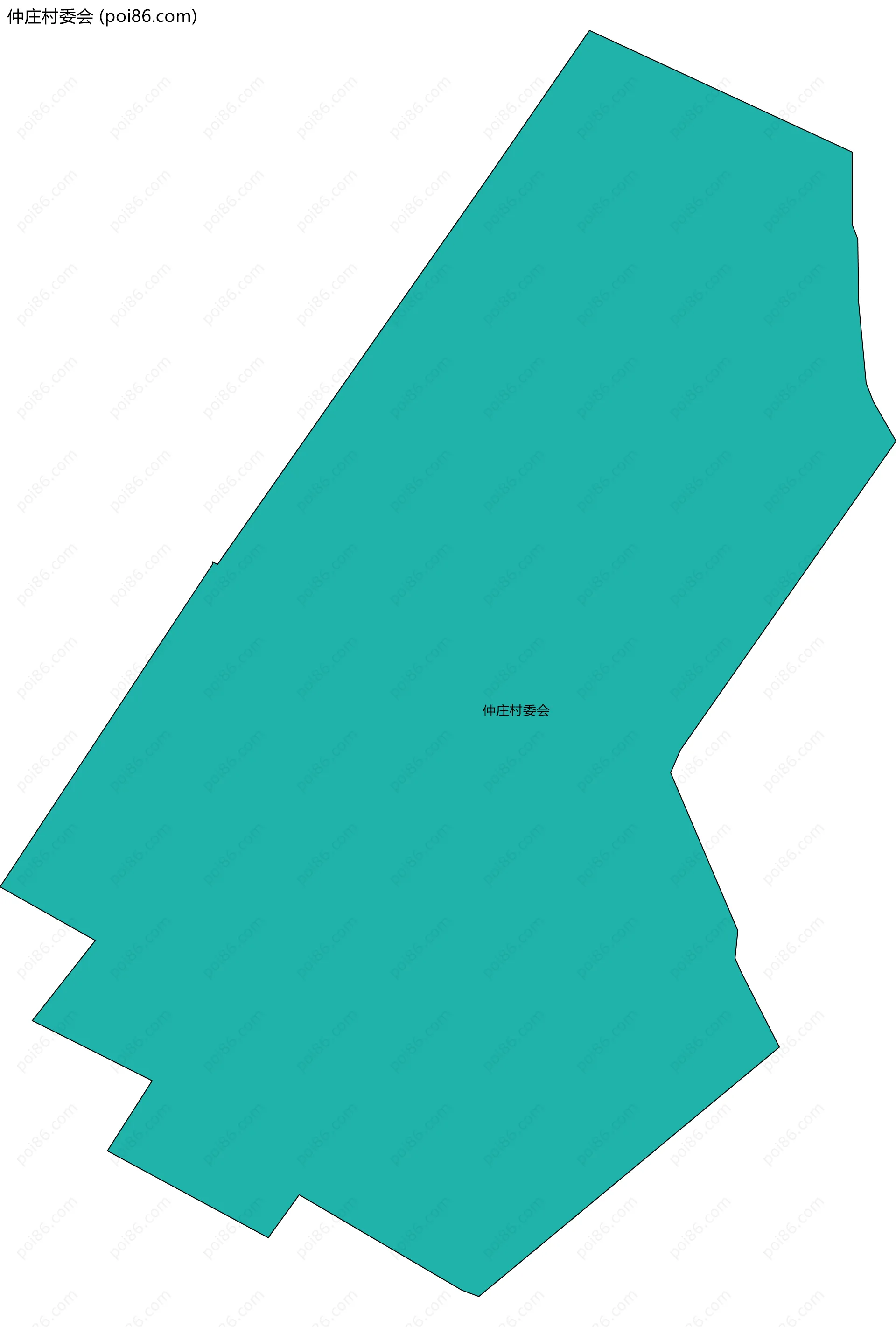 仲庄村委会边界地图