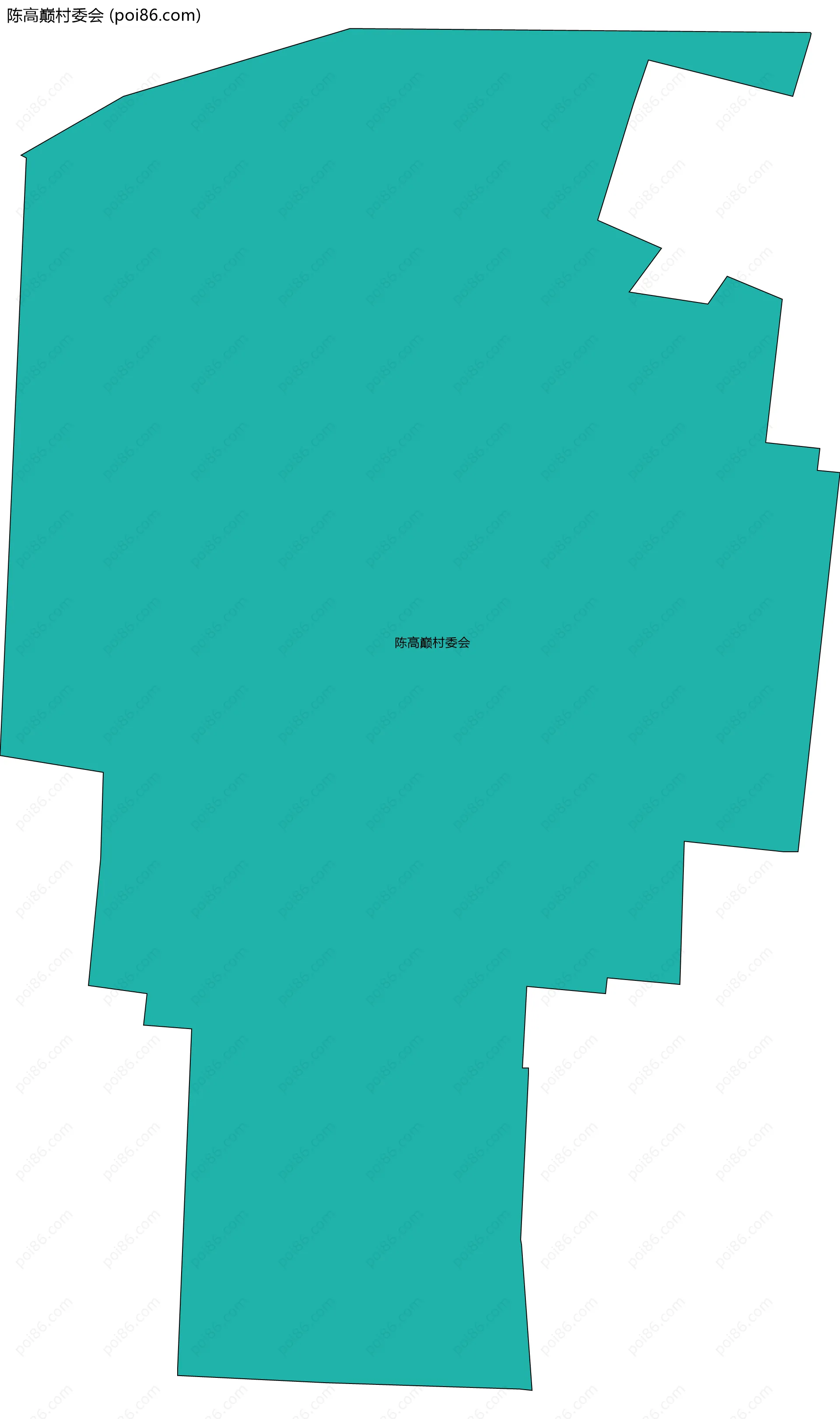 陈高巅村委会边界地图