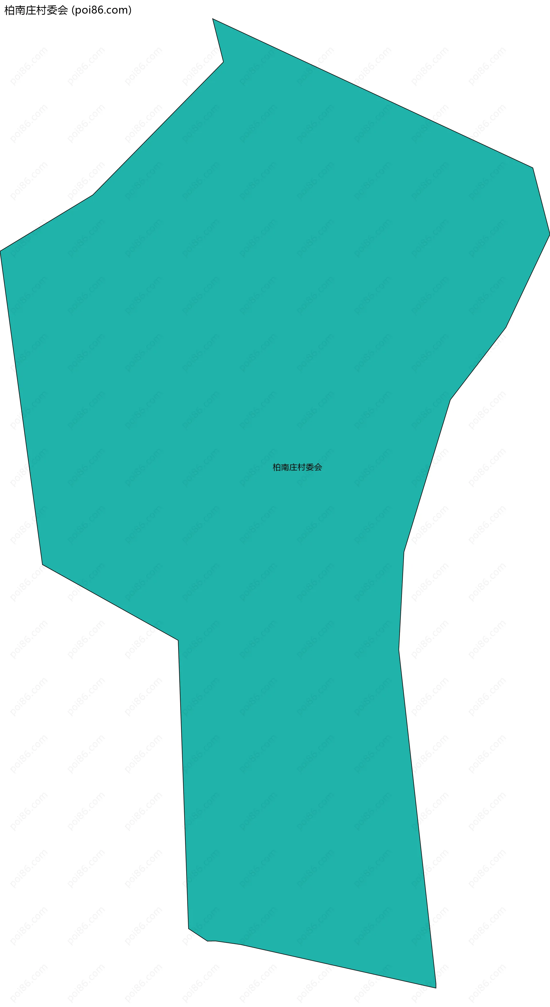 柏南庄村委会边界地图