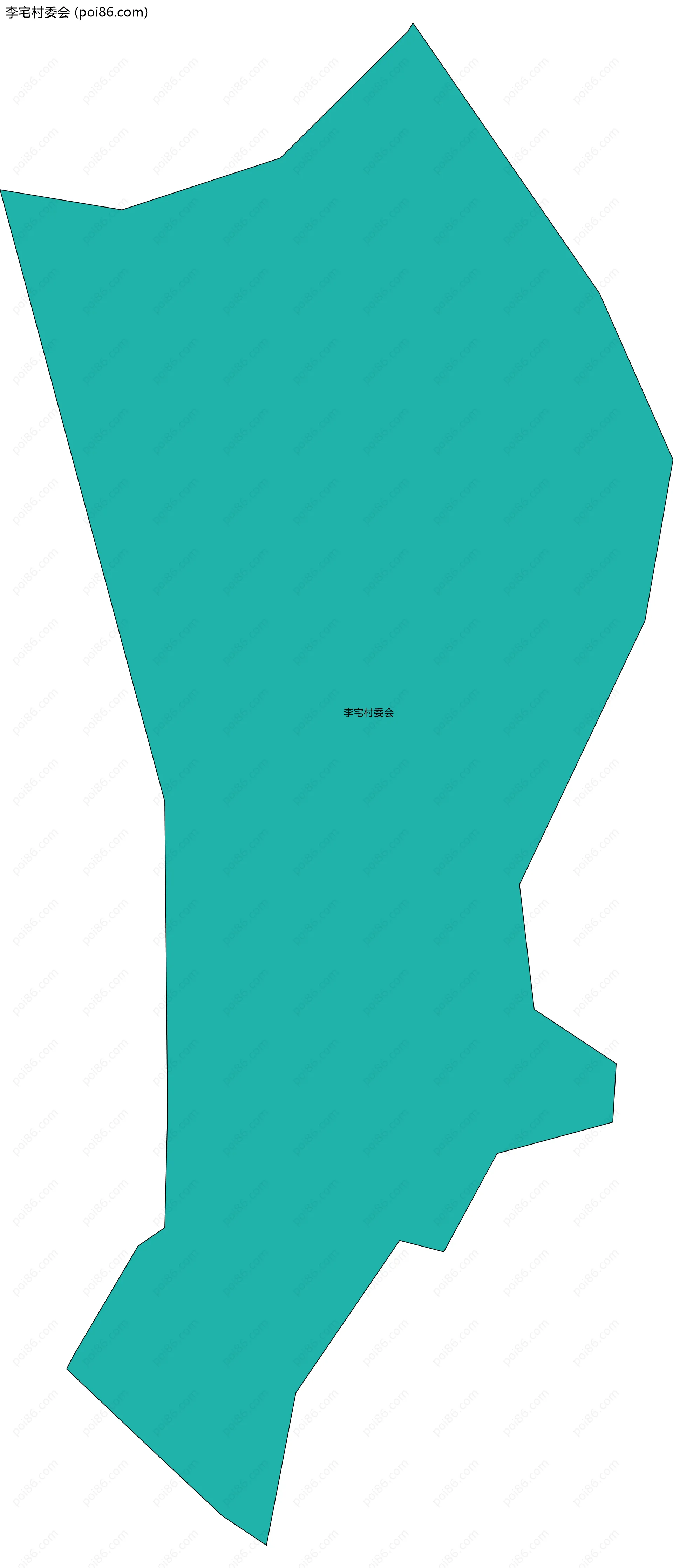 李宅村委会边界地图