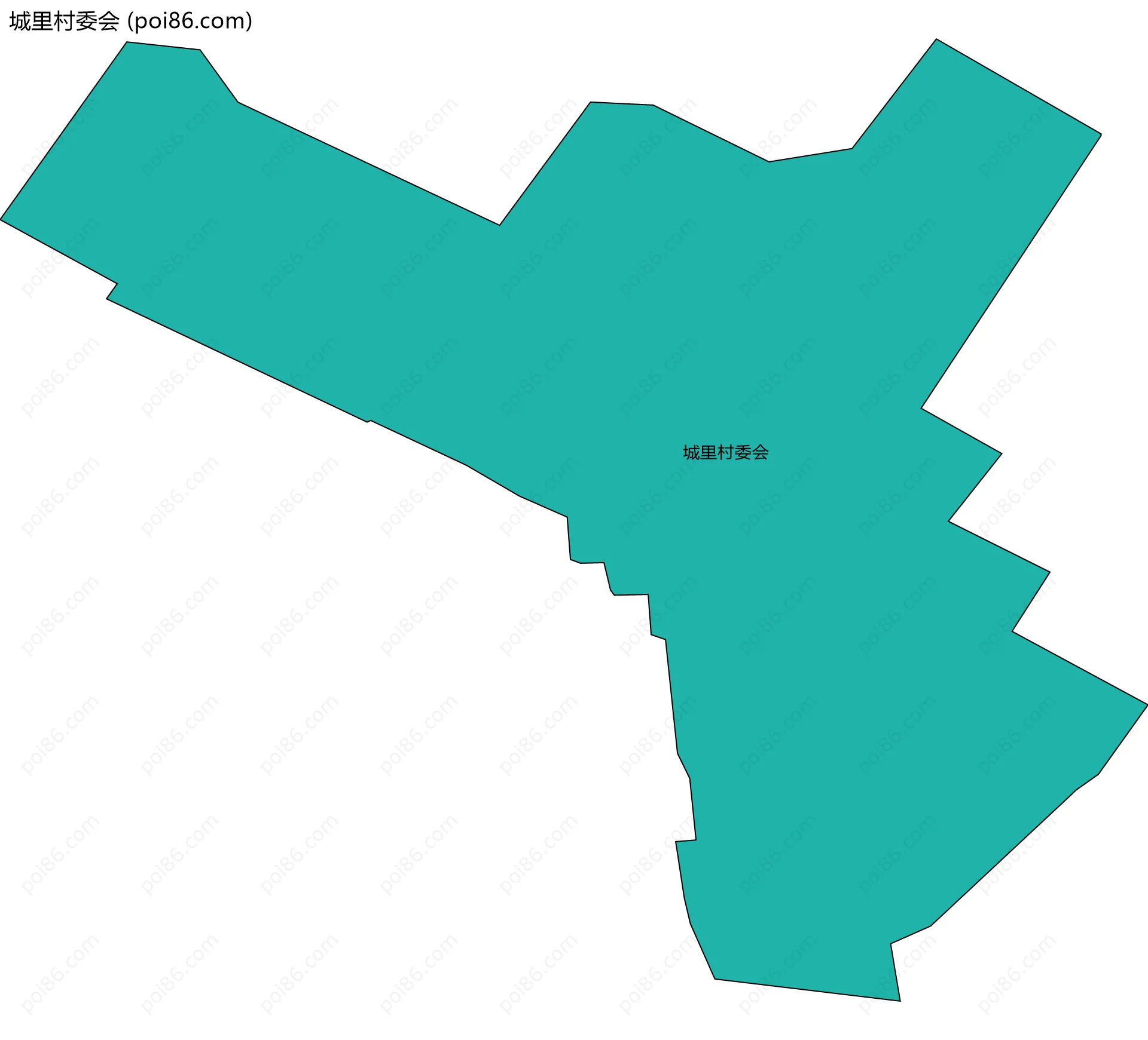 城里村委会边界地图