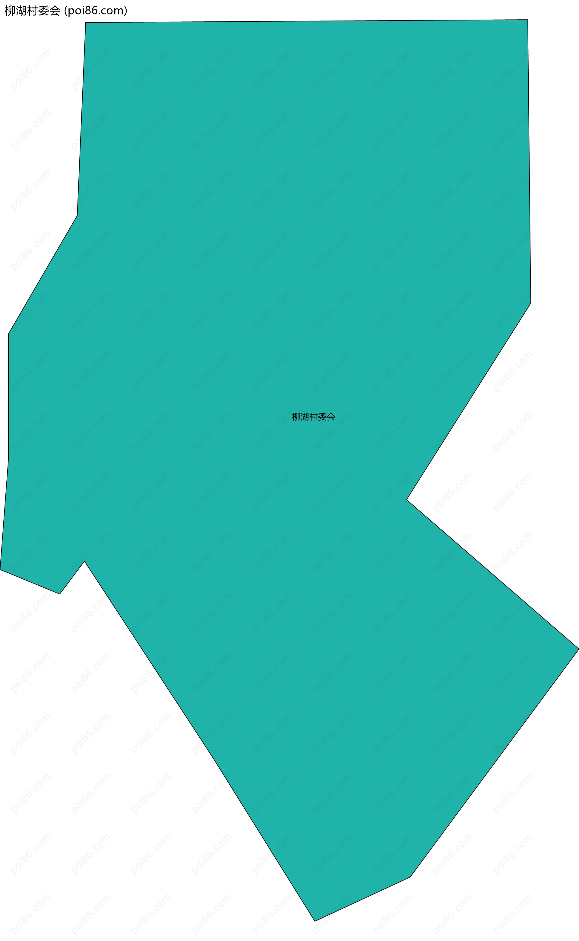 柳湖村委会边界地图