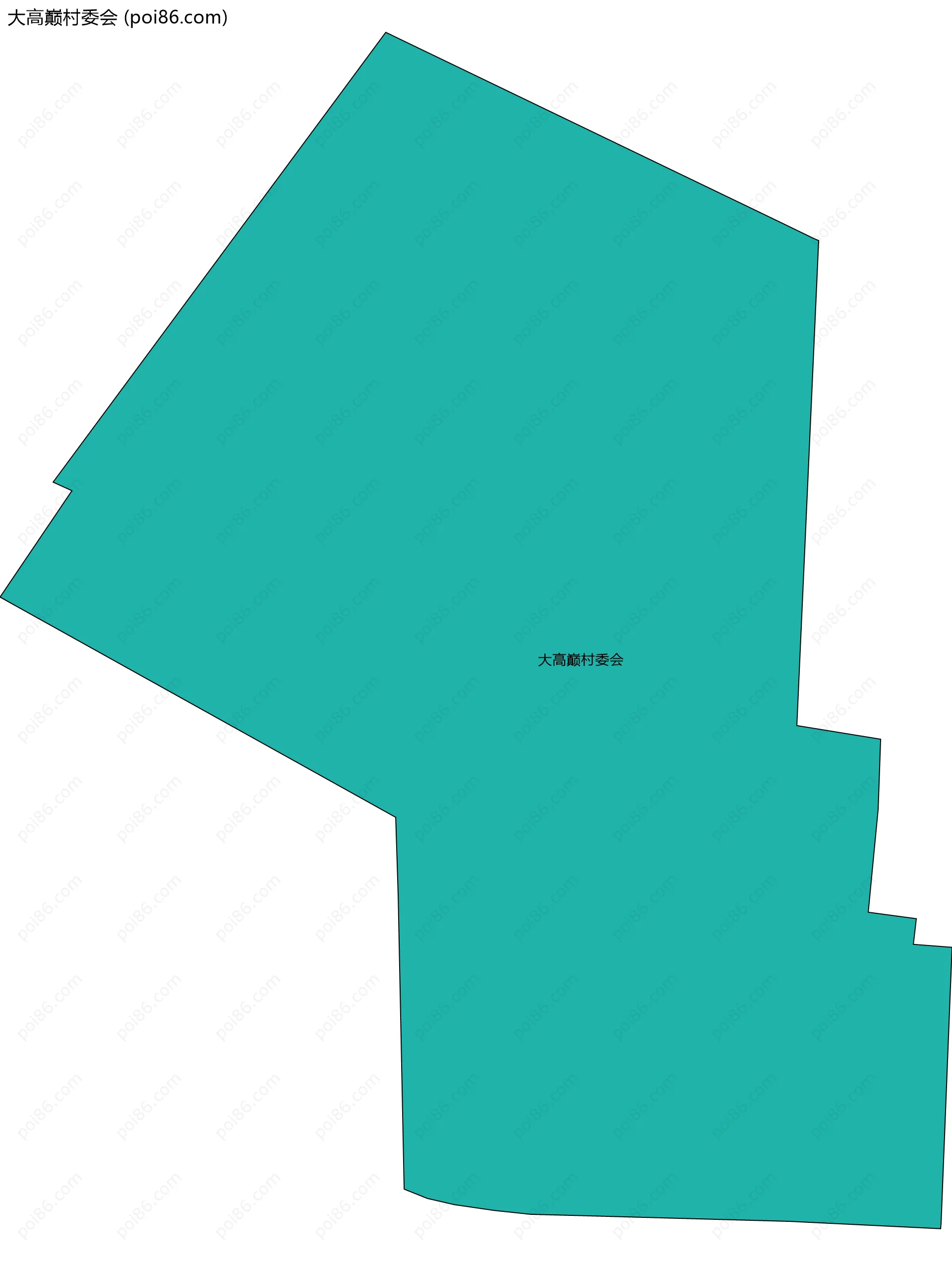 大高巅村委会边界地图