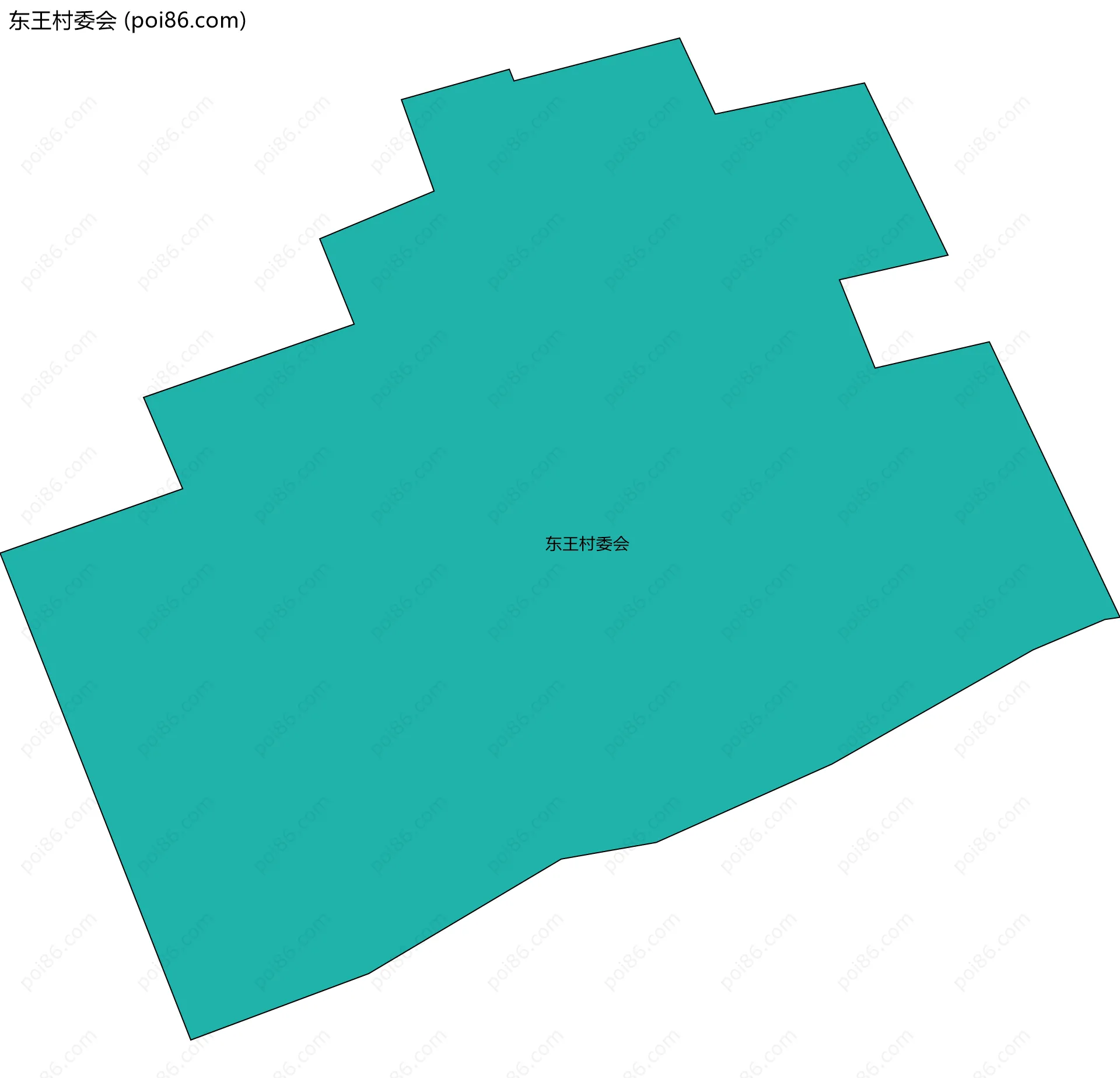 东王村委会边界地图